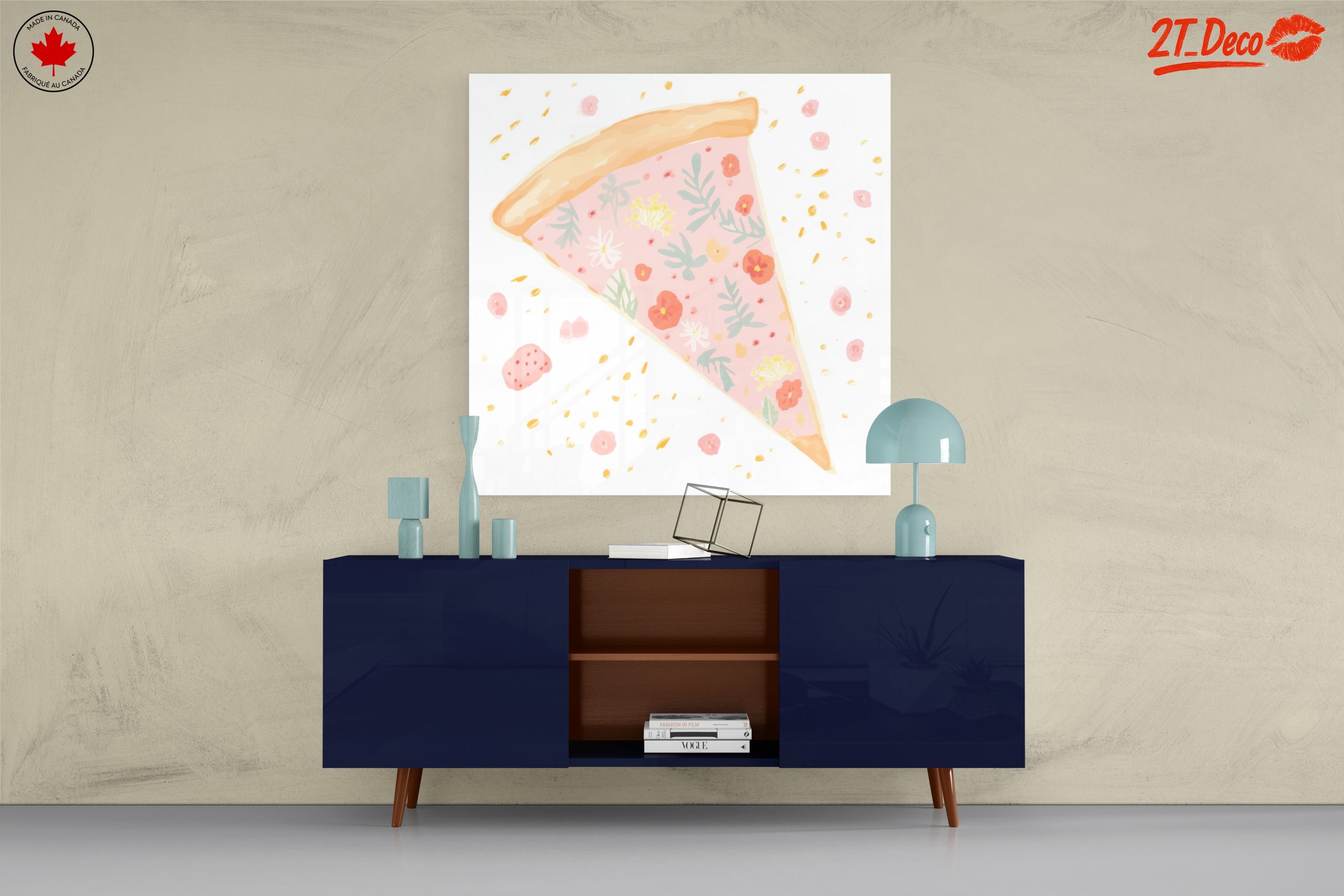 Floral Pizza Slice Artwork - Image 8