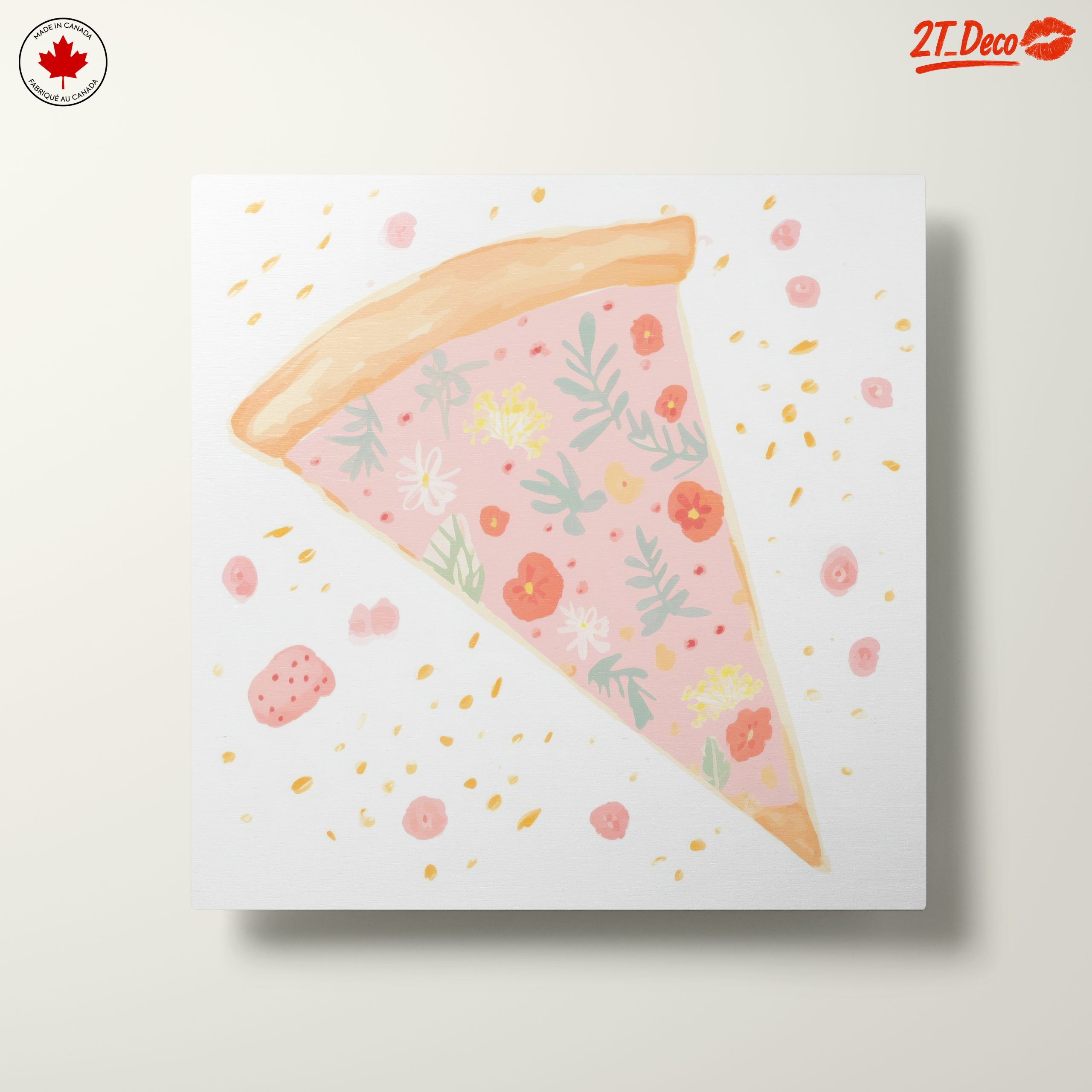 Floral Pizza Slice Artwork - Image 10