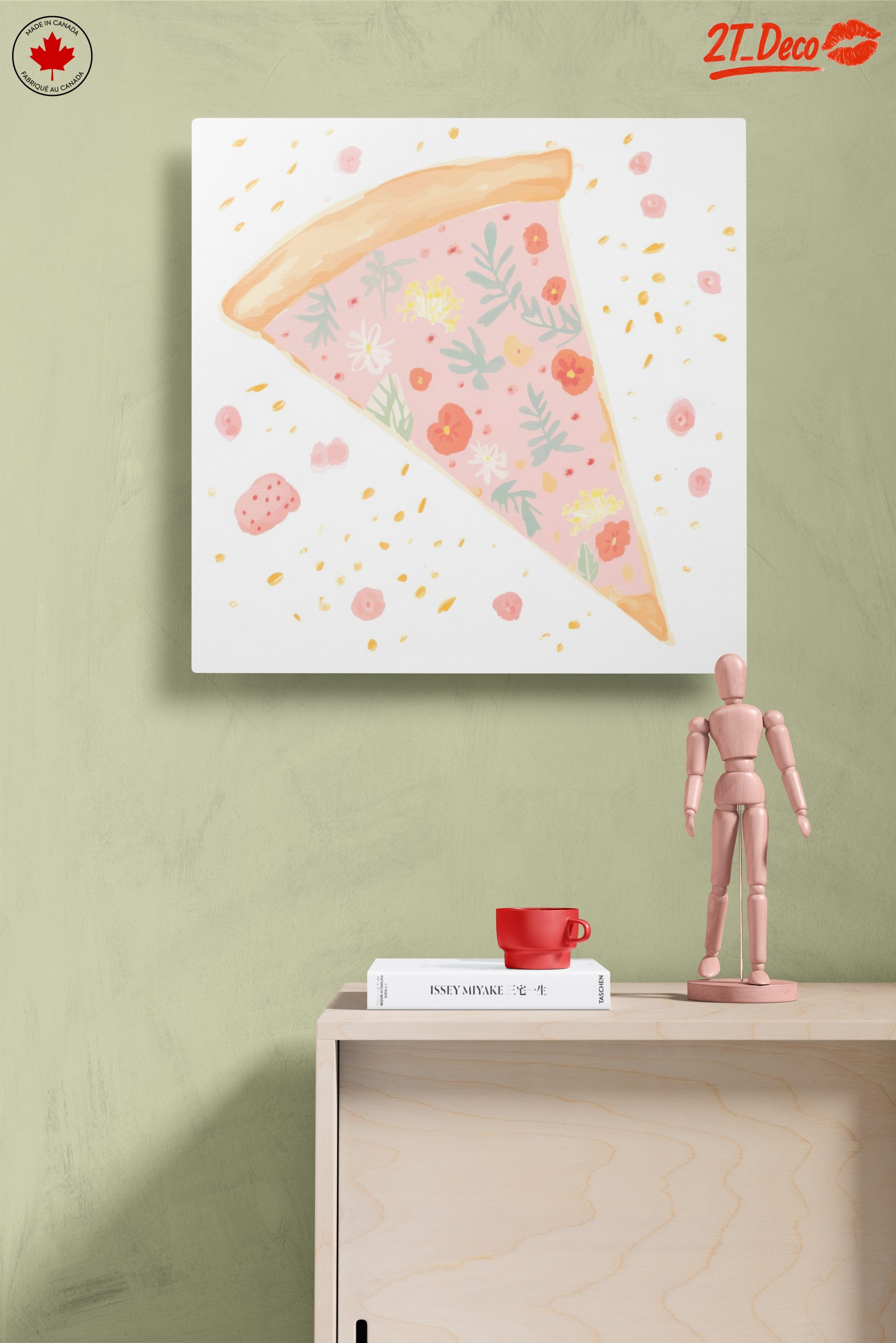 Floral Pizza Slice Artwork - Image 14