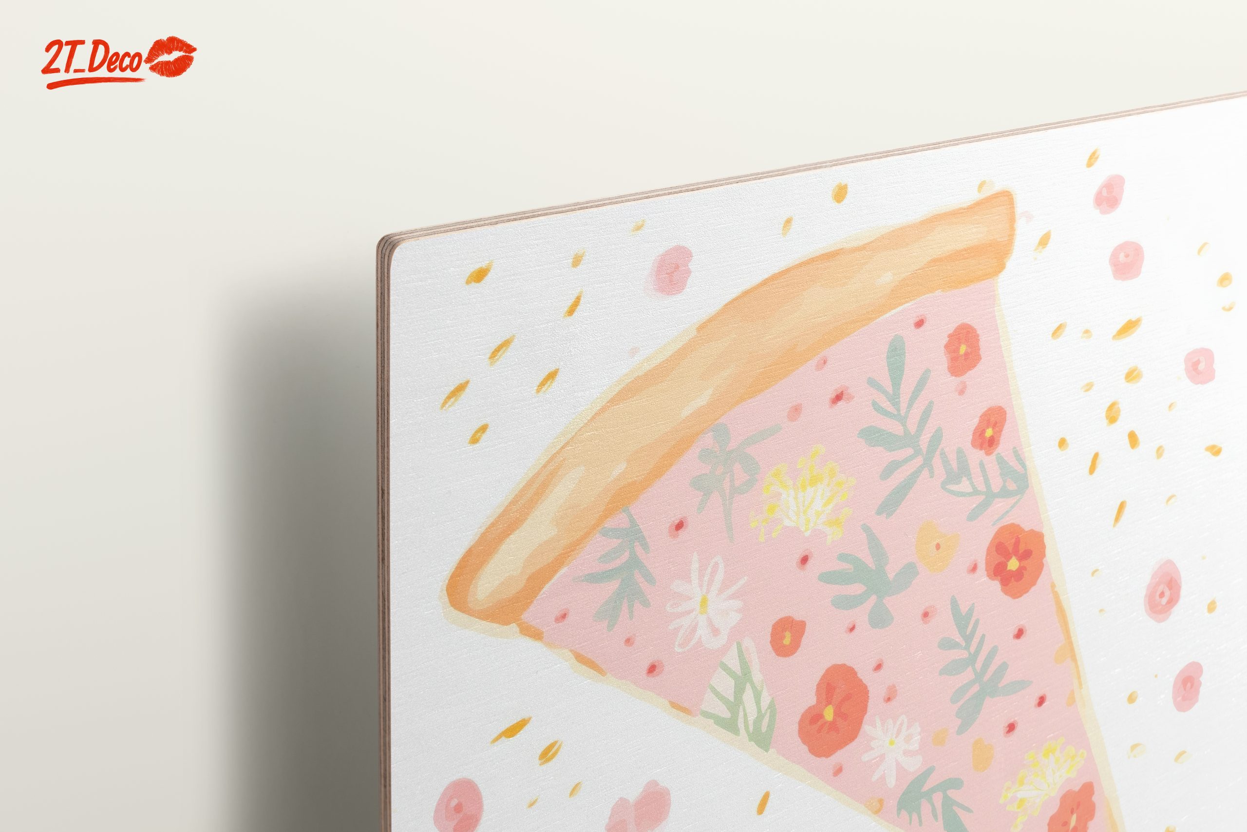 Floral Pizza Slice Artwork - Image 15
