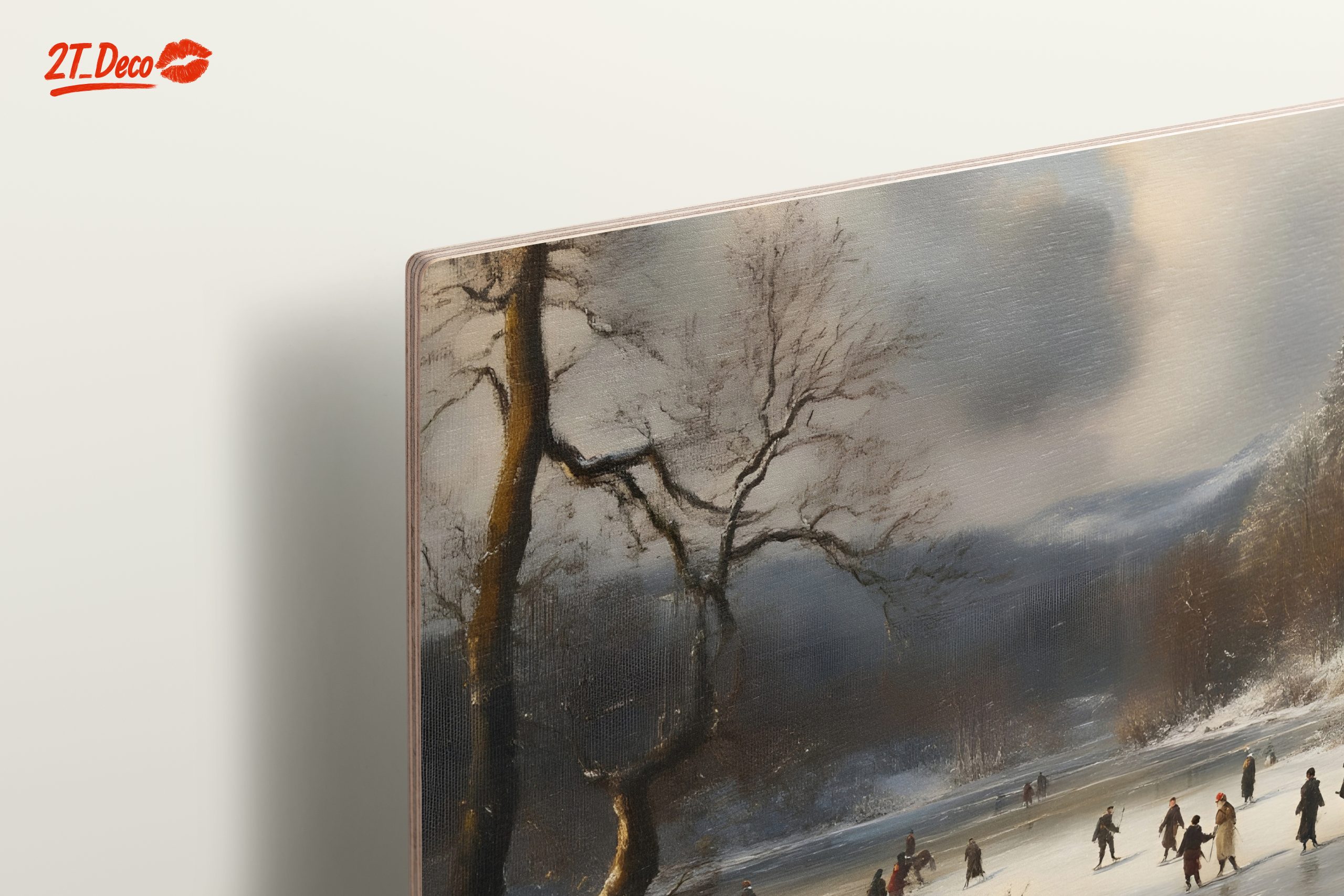 Winter Landscape with Ice Skaters - Image 15
