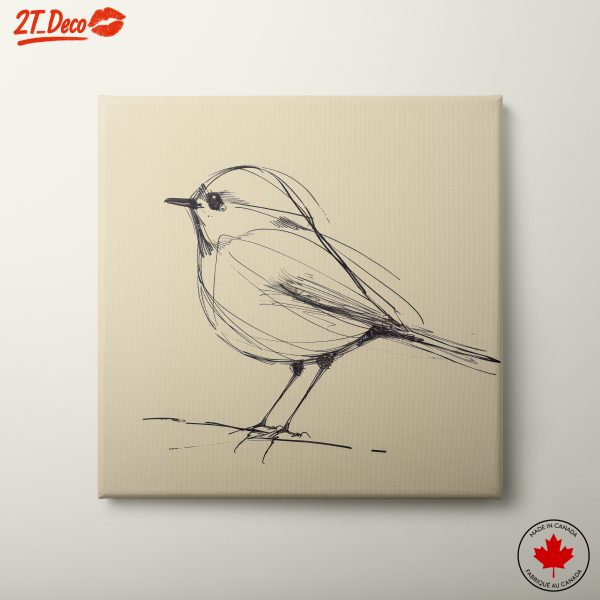 Stylish Line Art of a Bird
