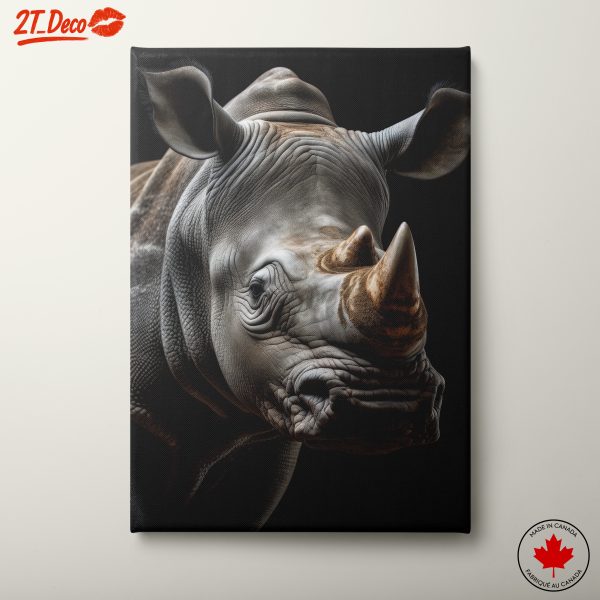 Realistic Rhinoceros Art with Detailed Texture