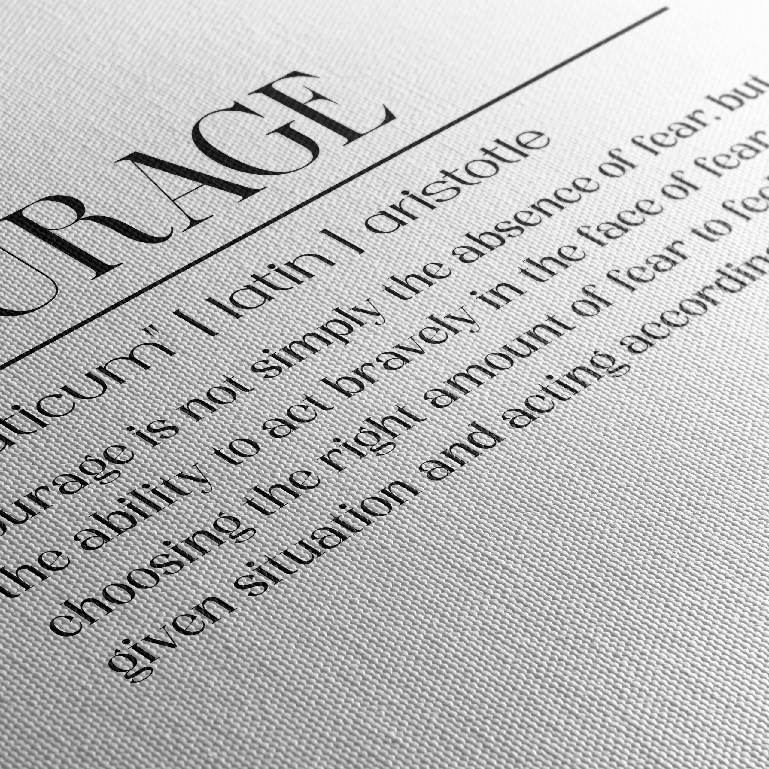 Courage Inspirational Typography Art - Image 5