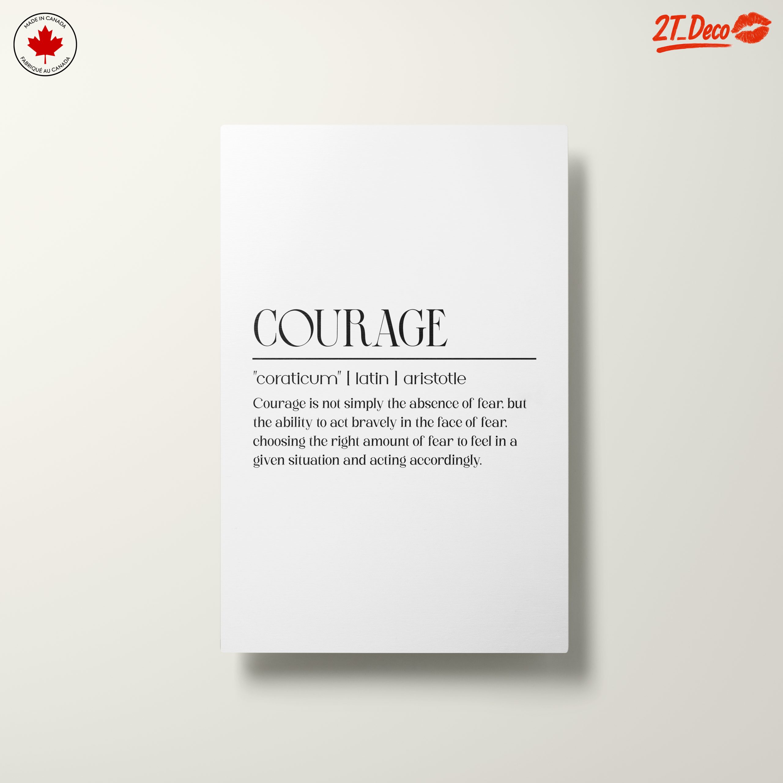 Courage Inspirational Typography Art - Image 10