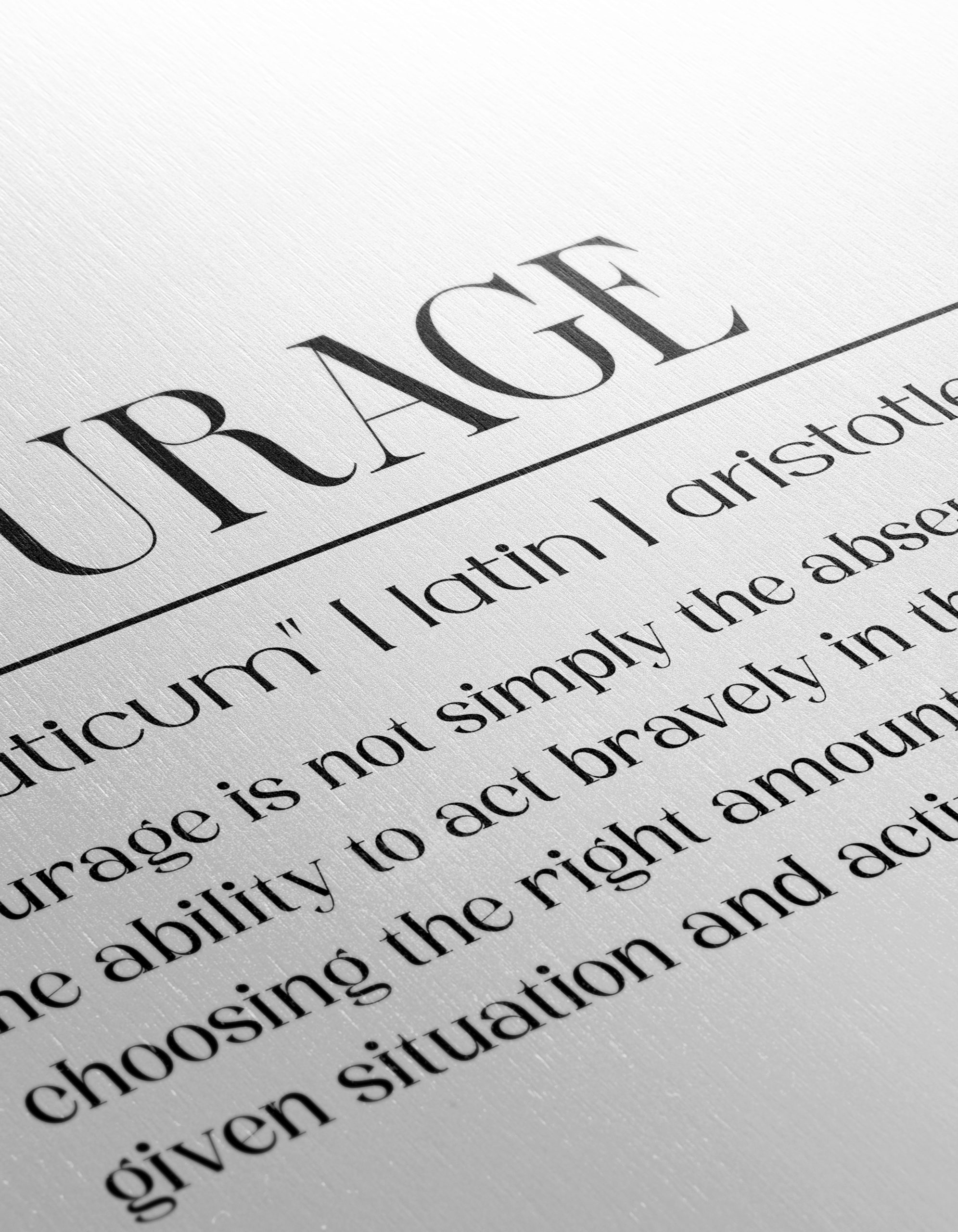 Courage Inspirational Typography Art - Image 12