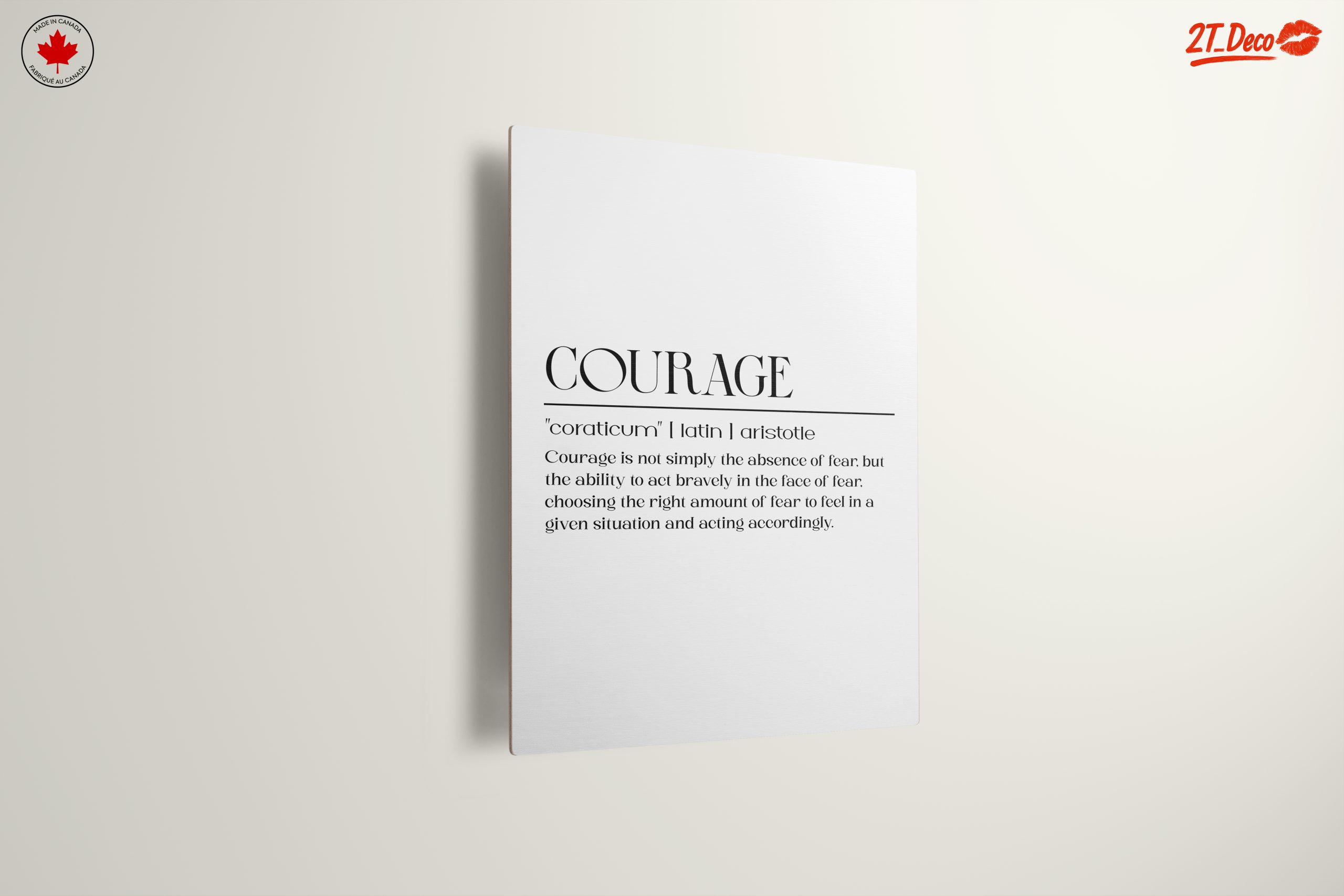 Courage Inspirational Typography Art - Image 13