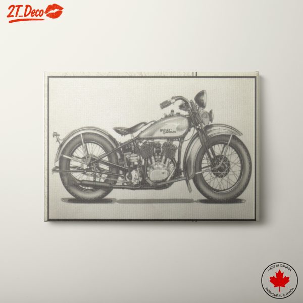 Vintage Harley-Davidson Motorcycle Art 2