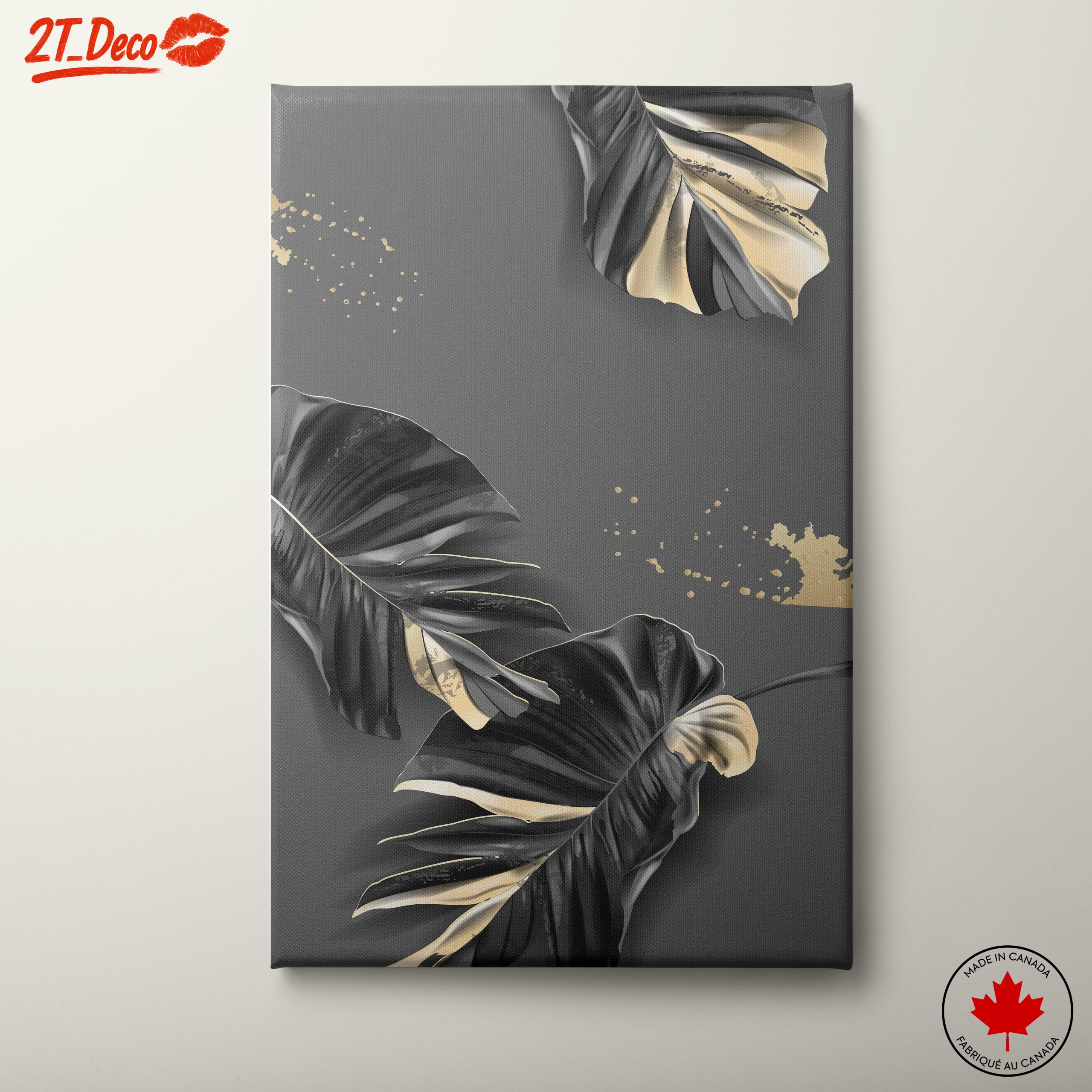 Stylized Botanical Abstract Leaves