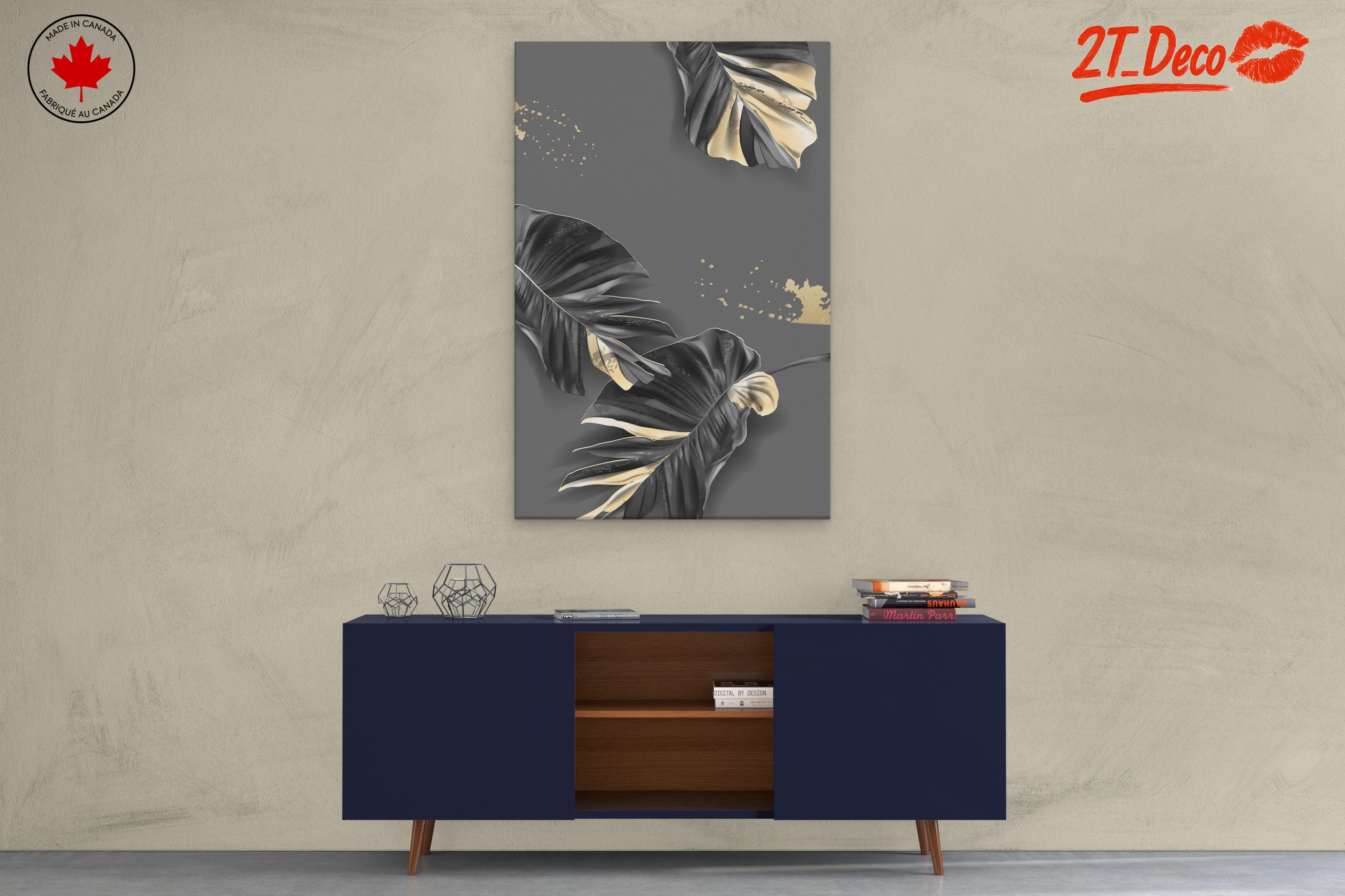 Stylized Botanical Abstract Leaves - Image 3