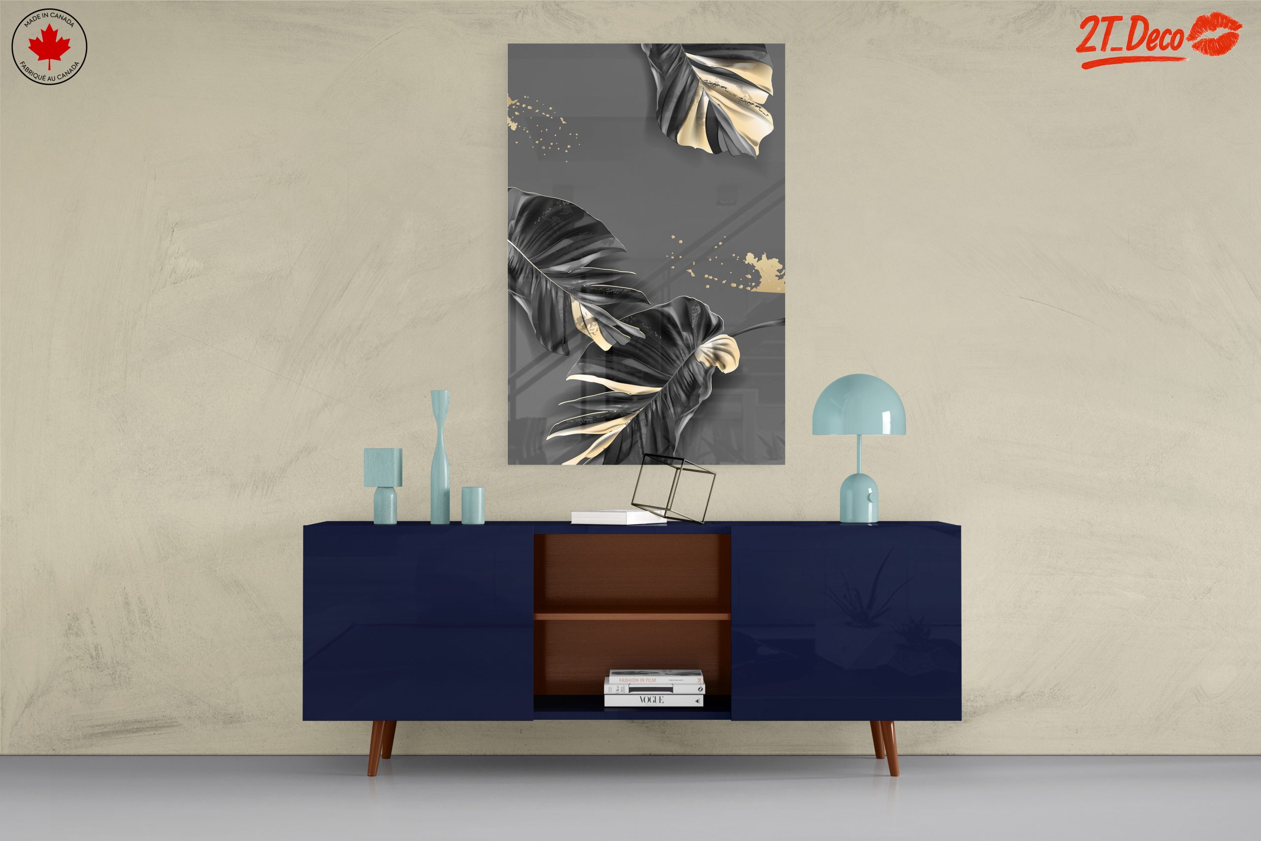 Stylized Botanical Abstract Leaves - Image 8
