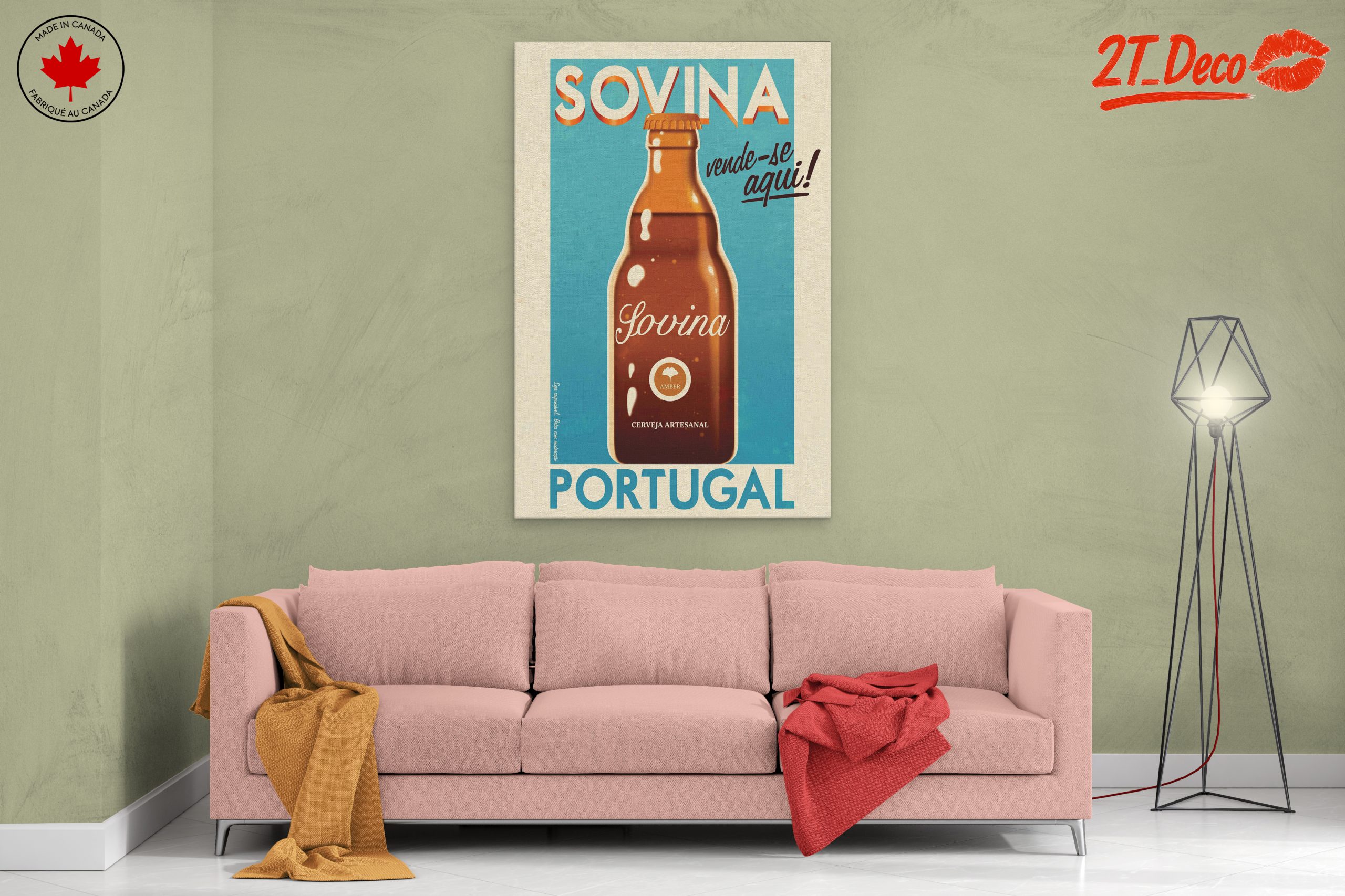 Sovina Amber Beer Vintage Advertisement - Image 2
