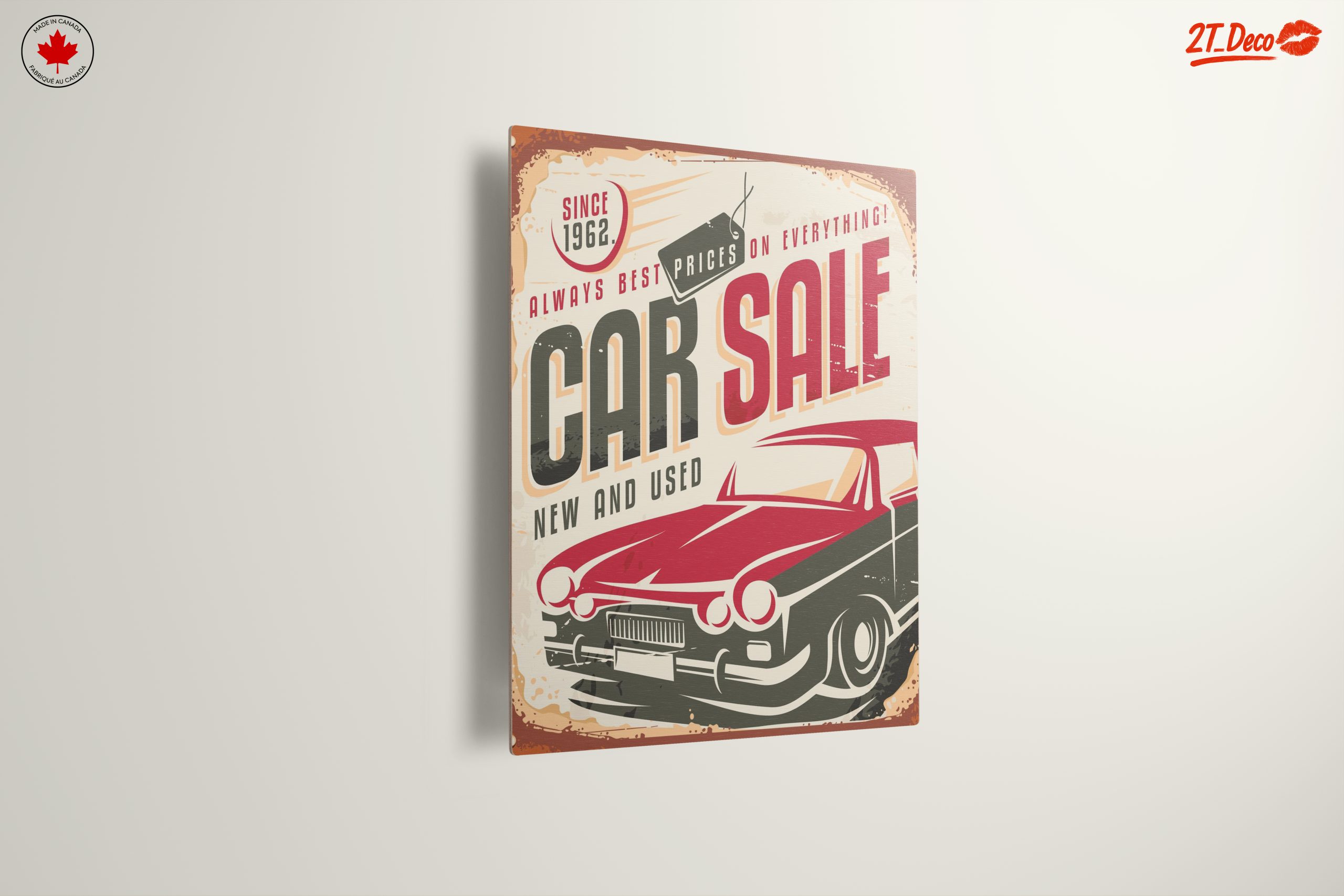Retro Vintage Car Sale Advertisement Art - Image 13