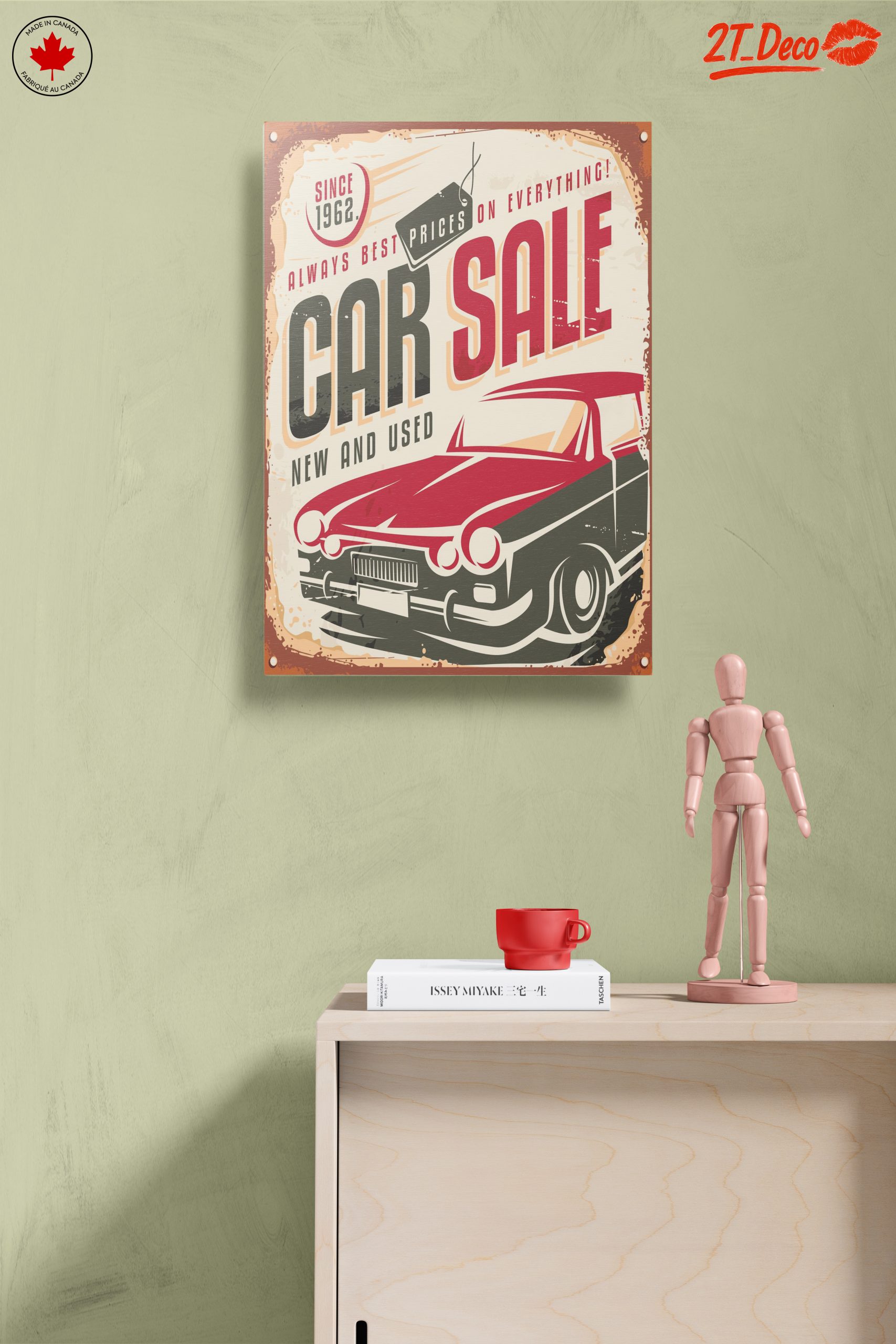 Retro Vintage Car Sale Advertisement Art - Image 14