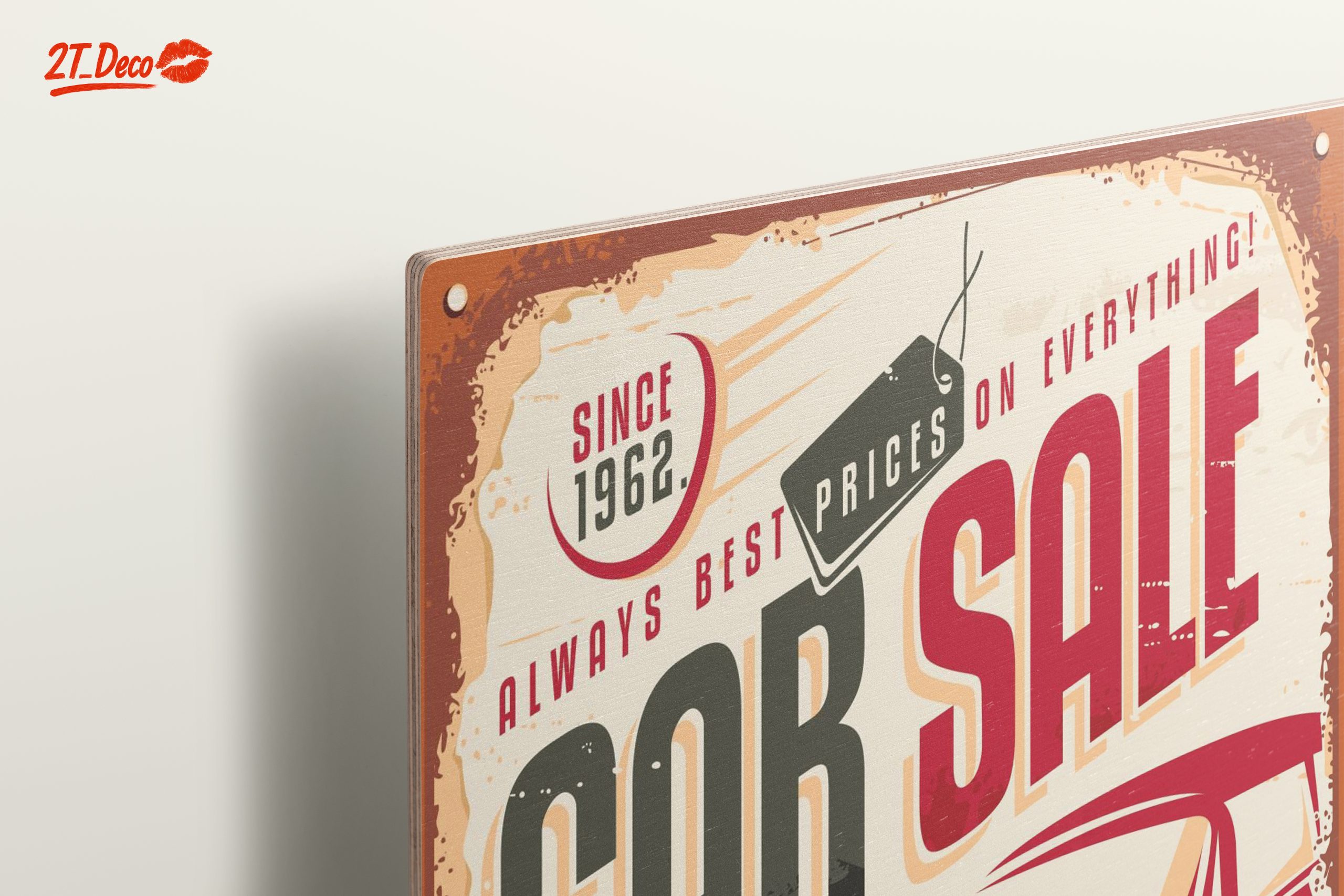 Retro Vintage Car Sale Advertisement Art - Image 15
