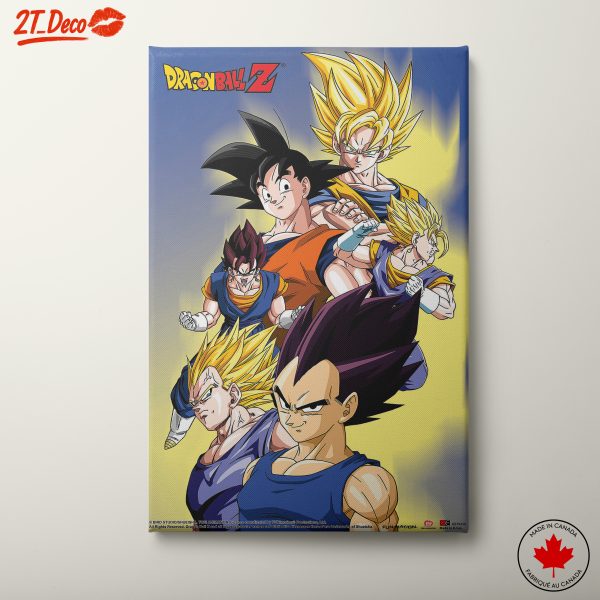Dynamic Dragon Ball Character Wall Art
