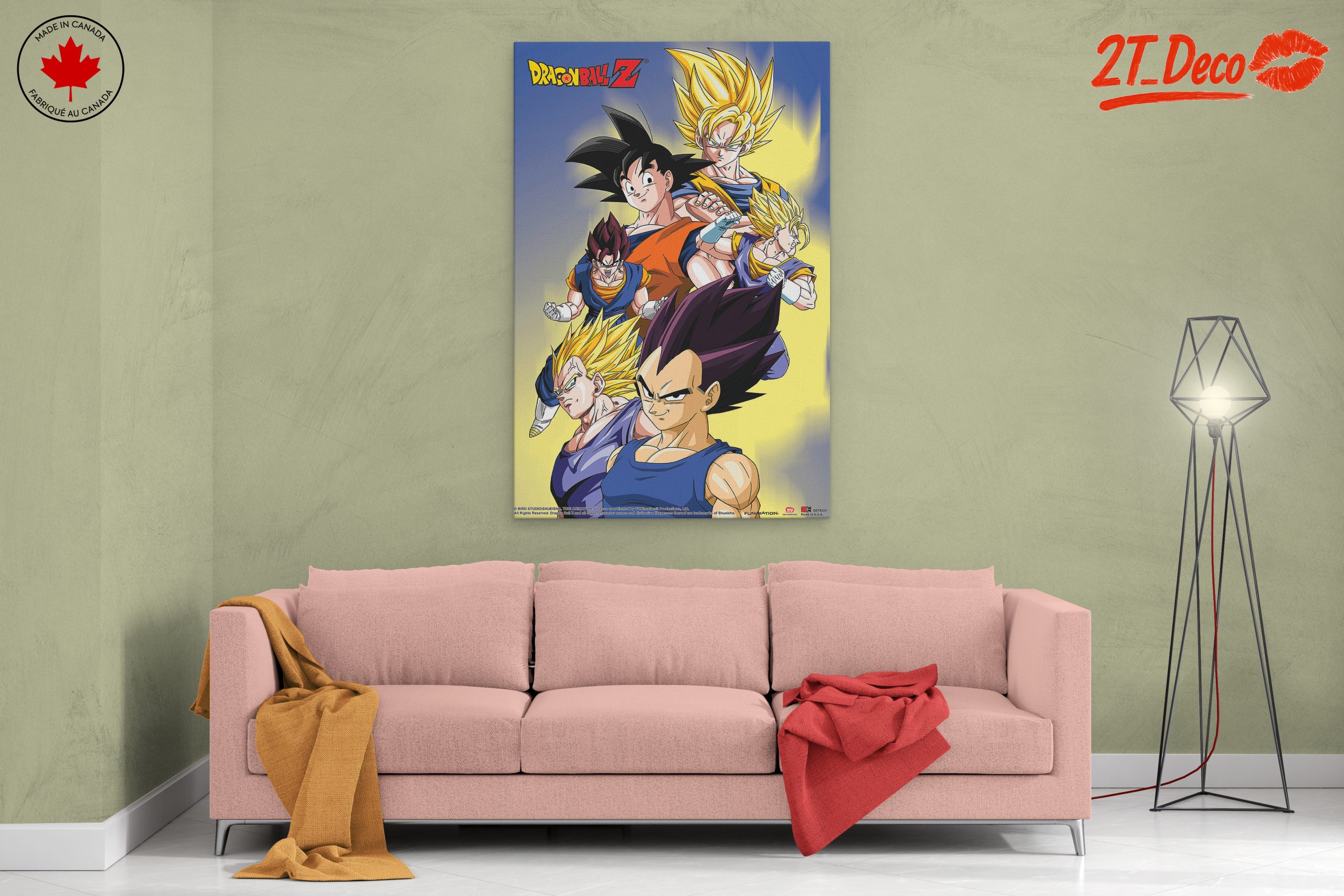 Dynamic Dragon Ball Character Wall Art - Image 2