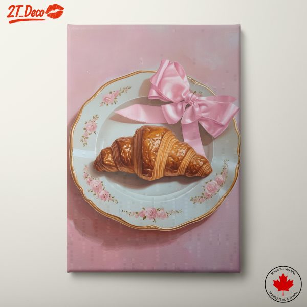 Elegant Food Still Life with Croissant