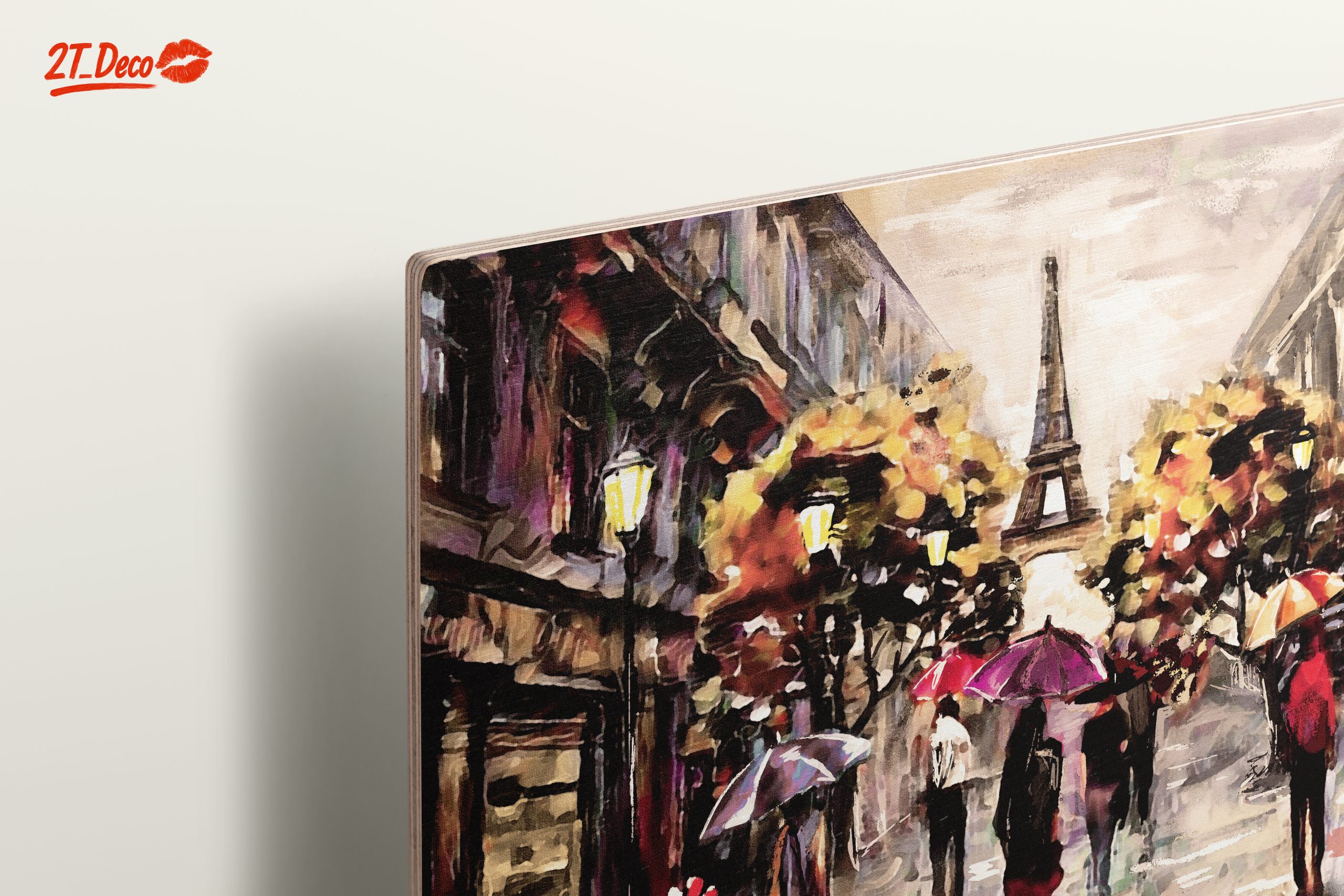 Elegant Parisian Cityscape with Umbrellas - Image 15