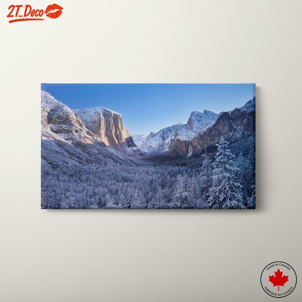 Majestic Winter Landscape with Mountain Peaks