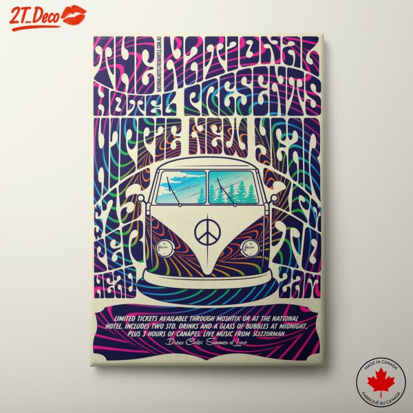 Vibrant Retro Music Festival Poster Art