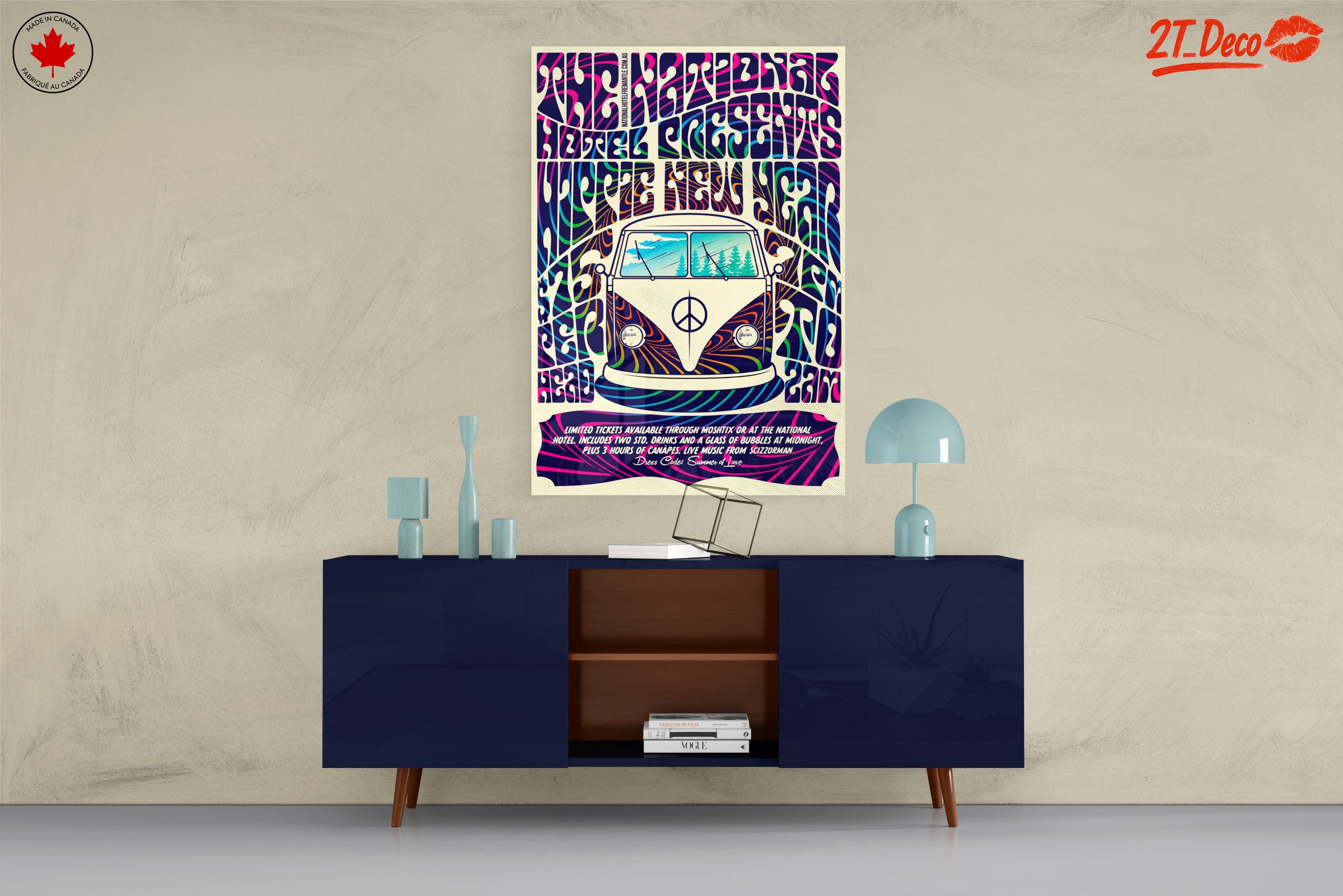 Vibrant Retro Music Festival Poster Art - Image 8