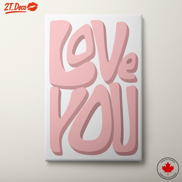 Love You Typography Art for Inspiration