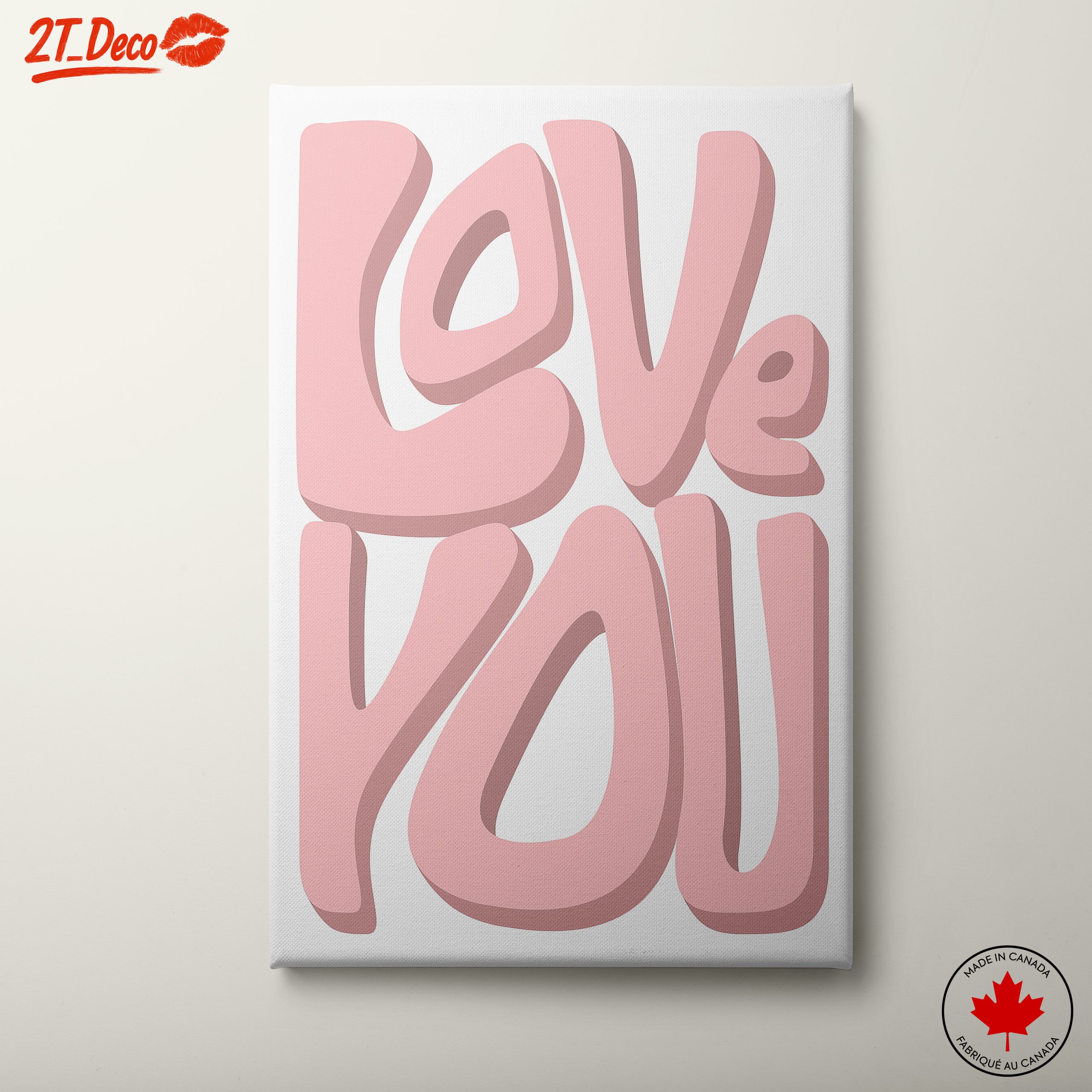 Love You Typography Art for Inspiration