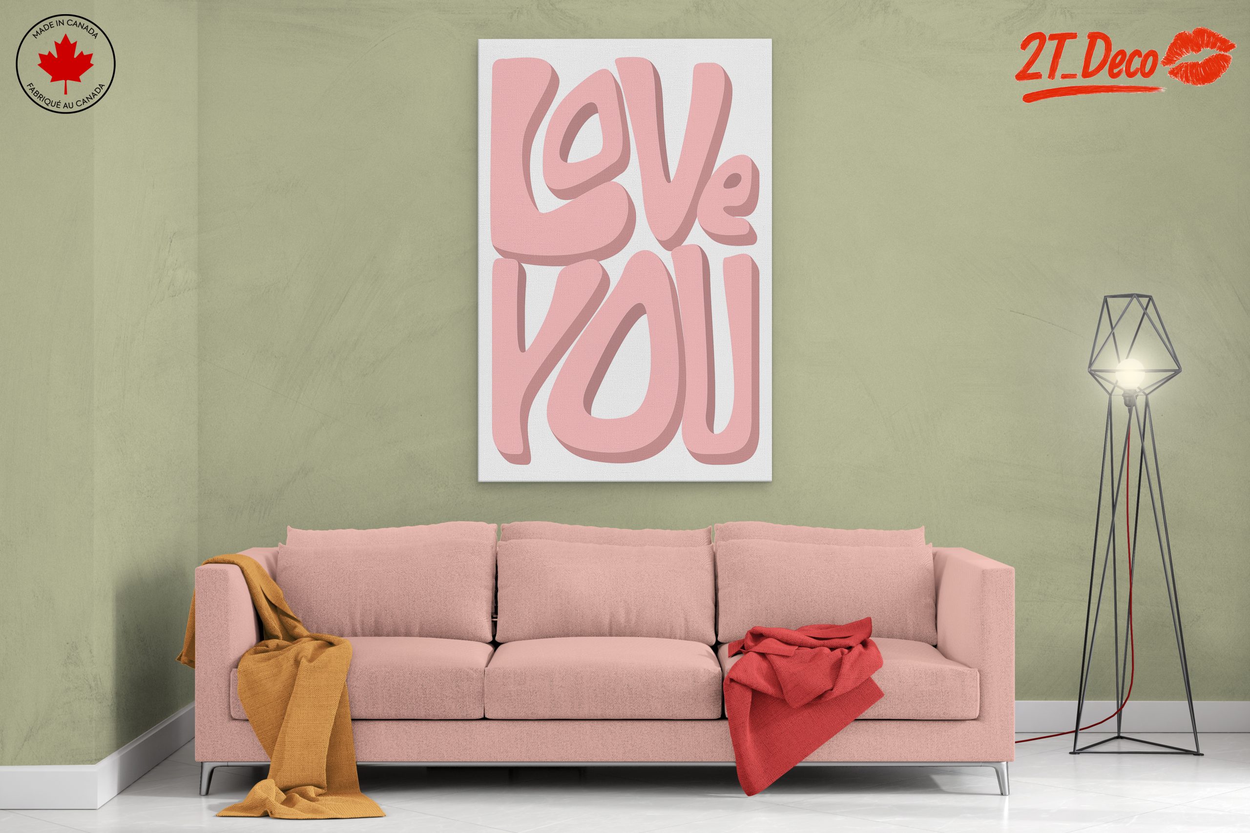Love You Typography Art for Inspiration - Image 2