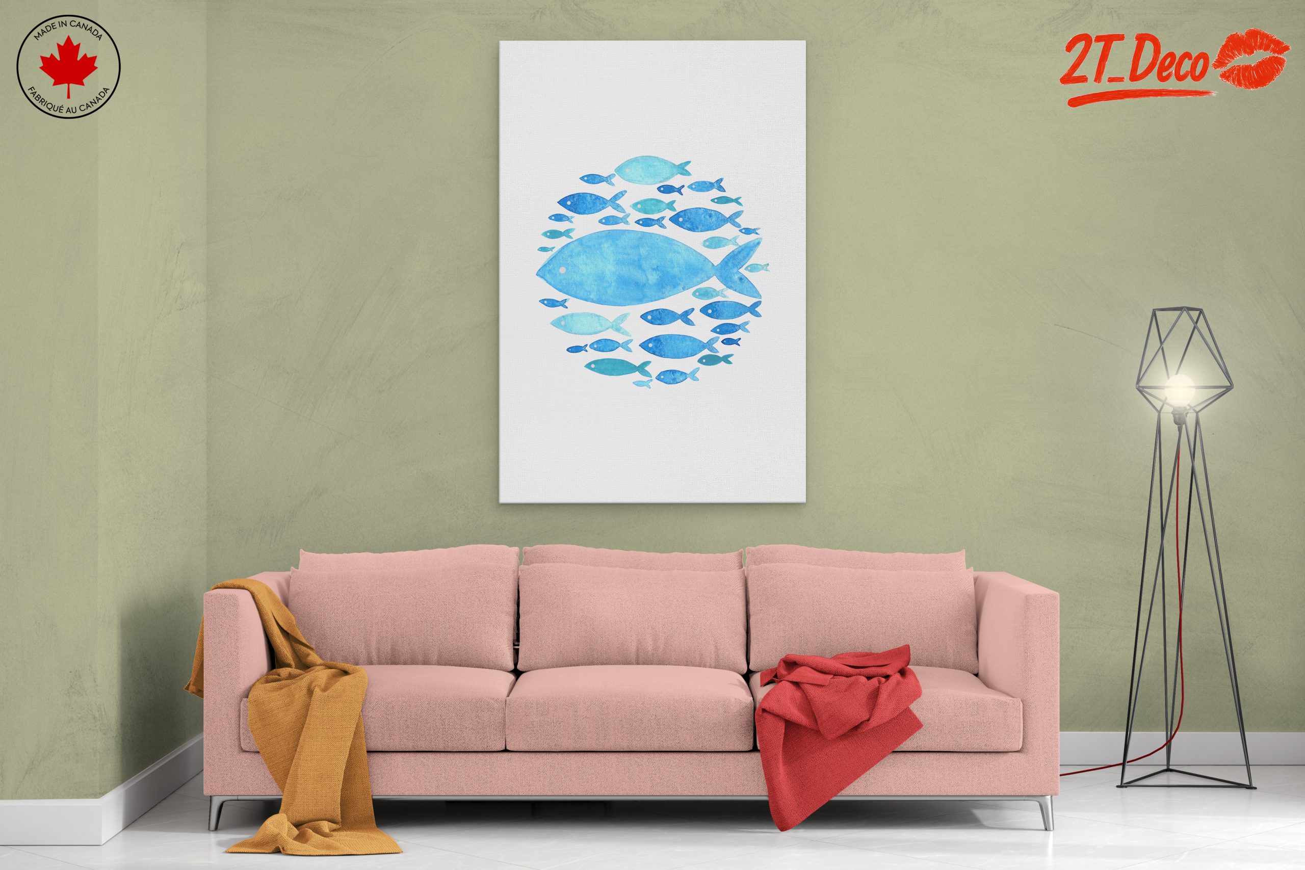 Colorful Fish Illustration in Watercolors - Image 2