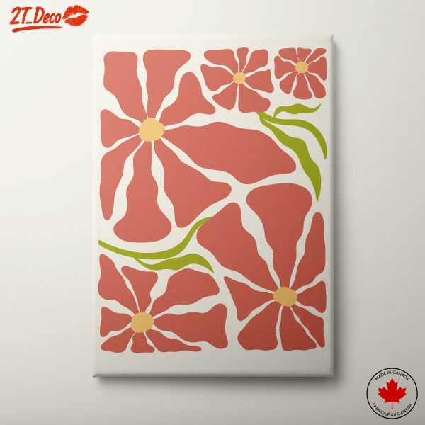 Stylized Floral Artwork for Modern Decor