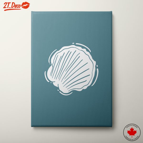 Stylized Coastal Shell Artwork