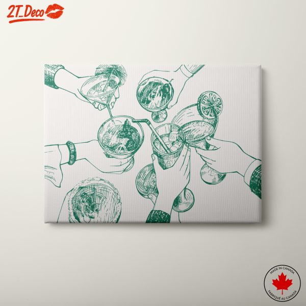 Cocktail Celebration Artwork Featuring Drinks