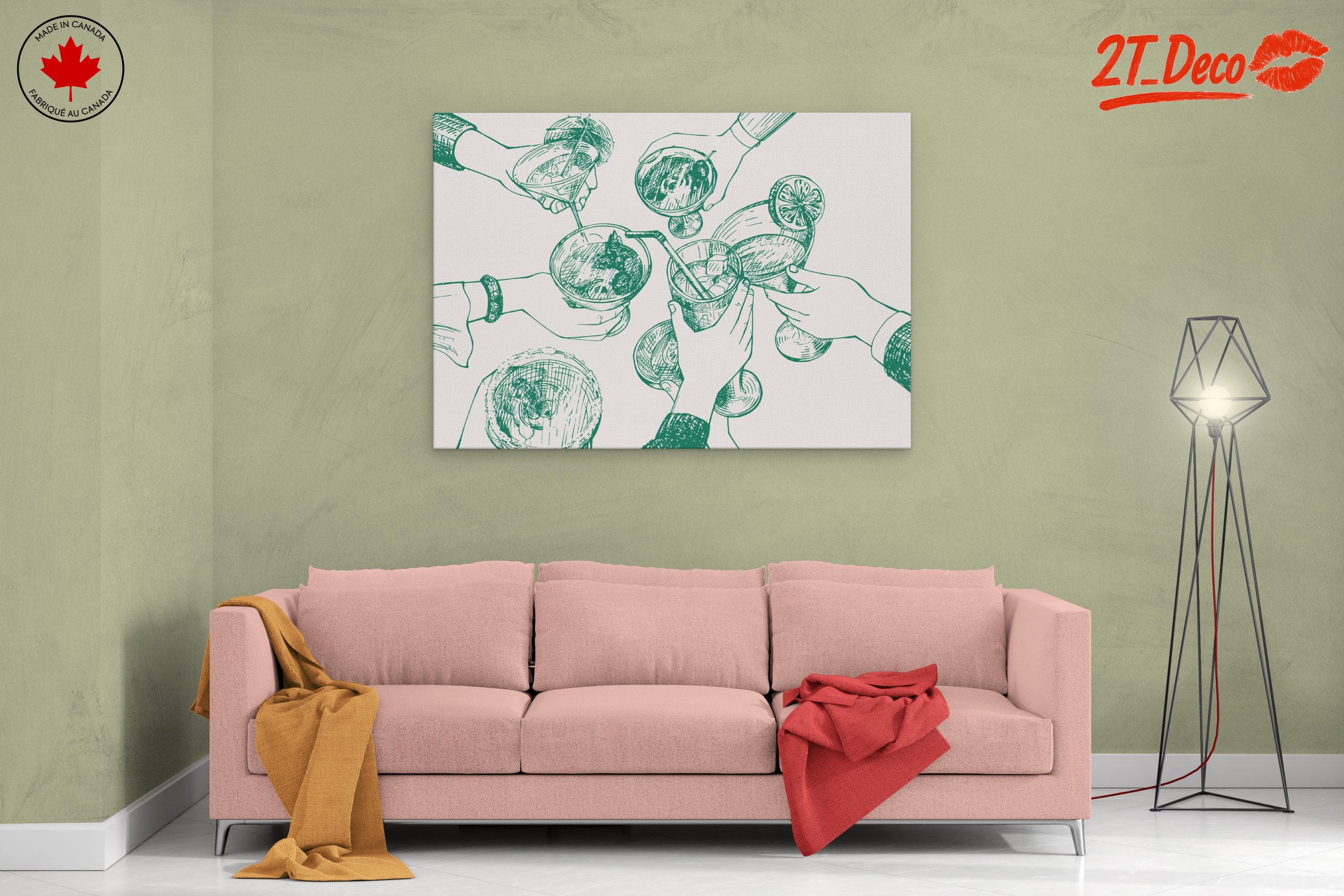 Cocktail Celebration Artwork Featuring Drinks - Image 2
