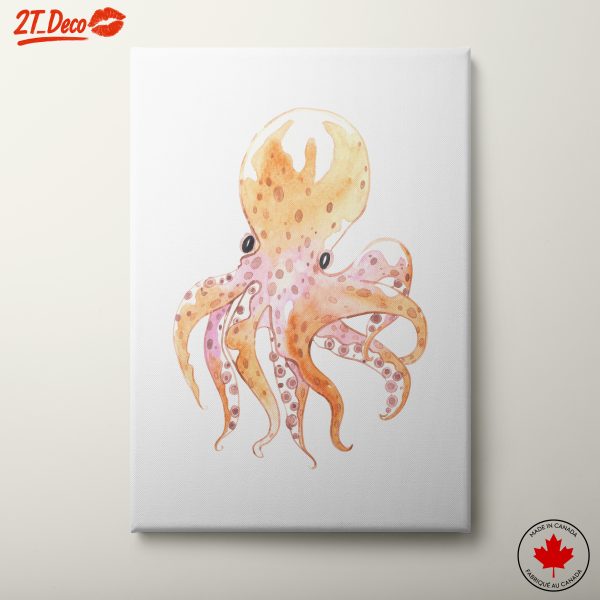 Colorful Octopus Watercolor Art