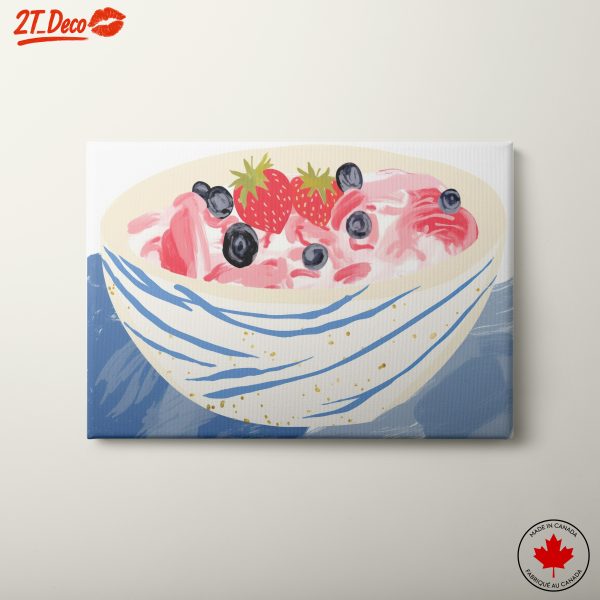 Colorful Abstract Dessert Bowl Art