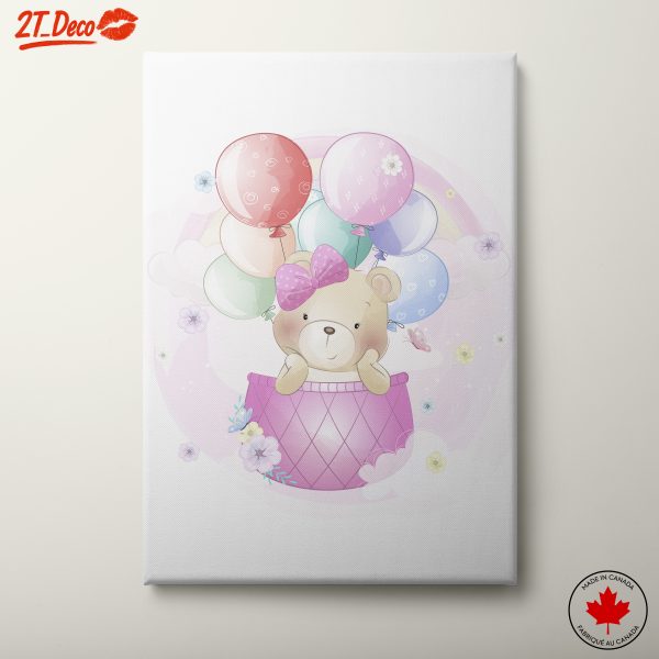 Adorable Bear With Balloons