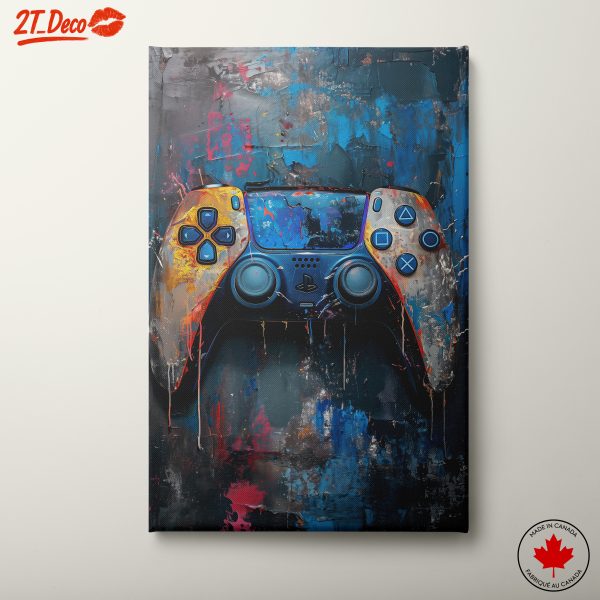 Colorful Gaming Controller Artwork