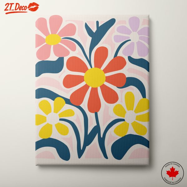 Colorful Botanical Abstract Floral Art
