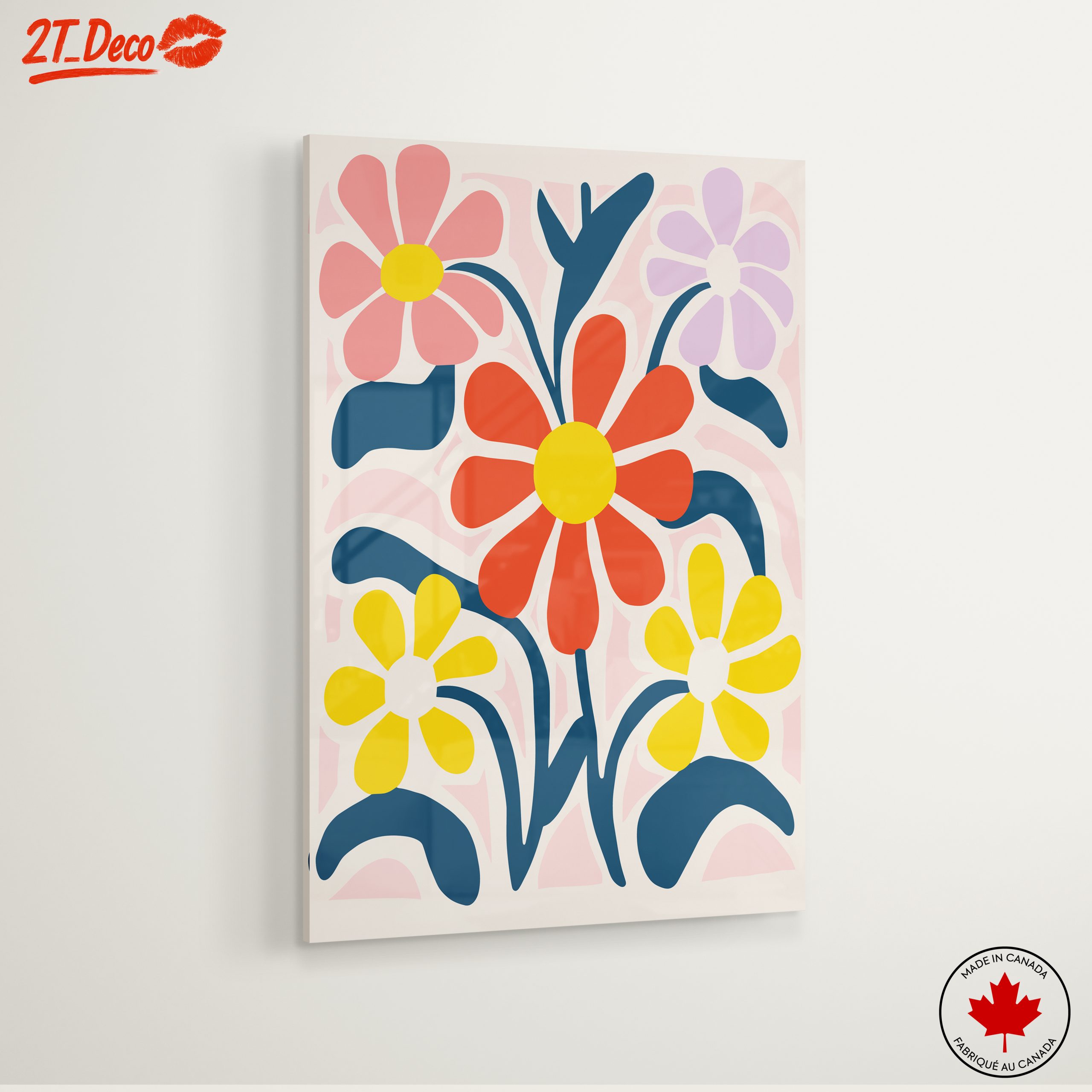 Colorful Botanical Abstract Floral Art - Image 6