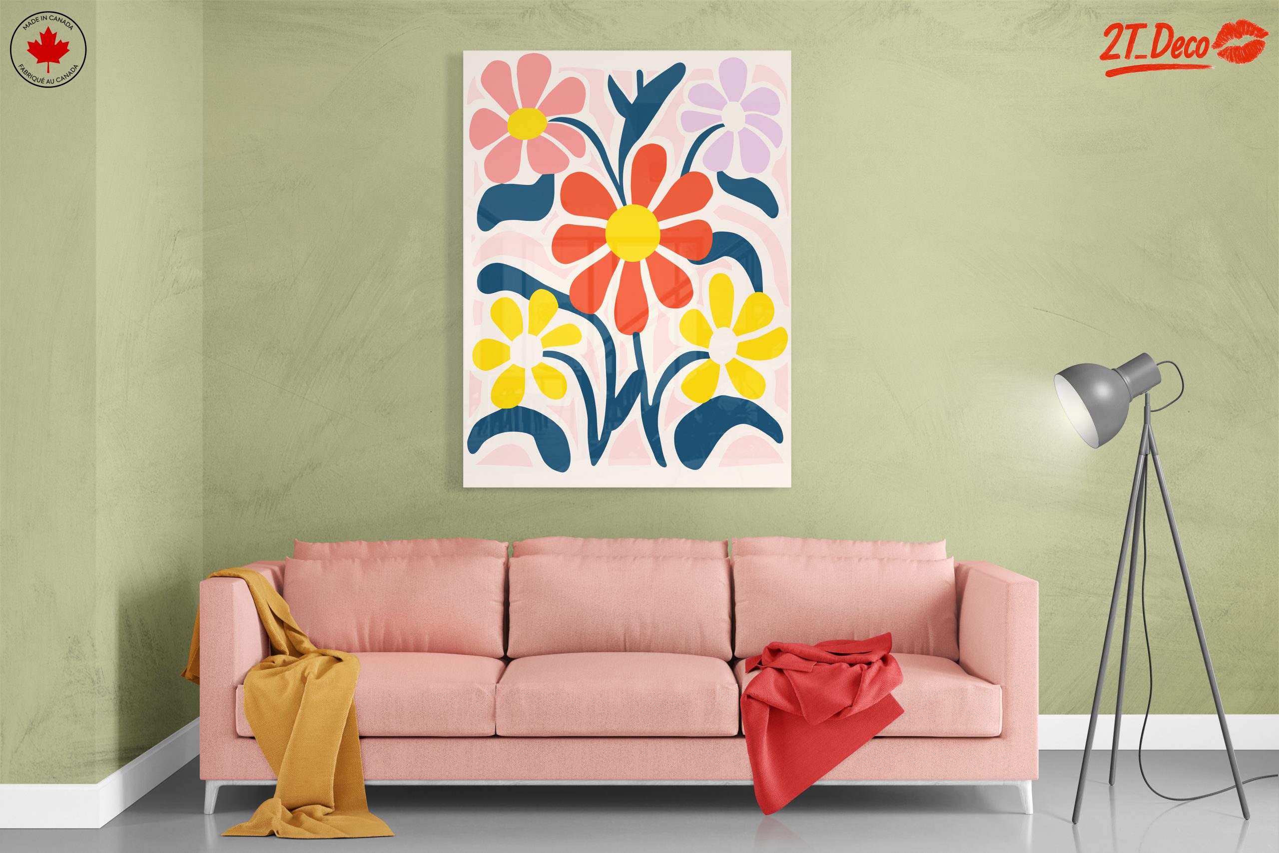 Colorful Botanical Abstract Floral Art - Image 7