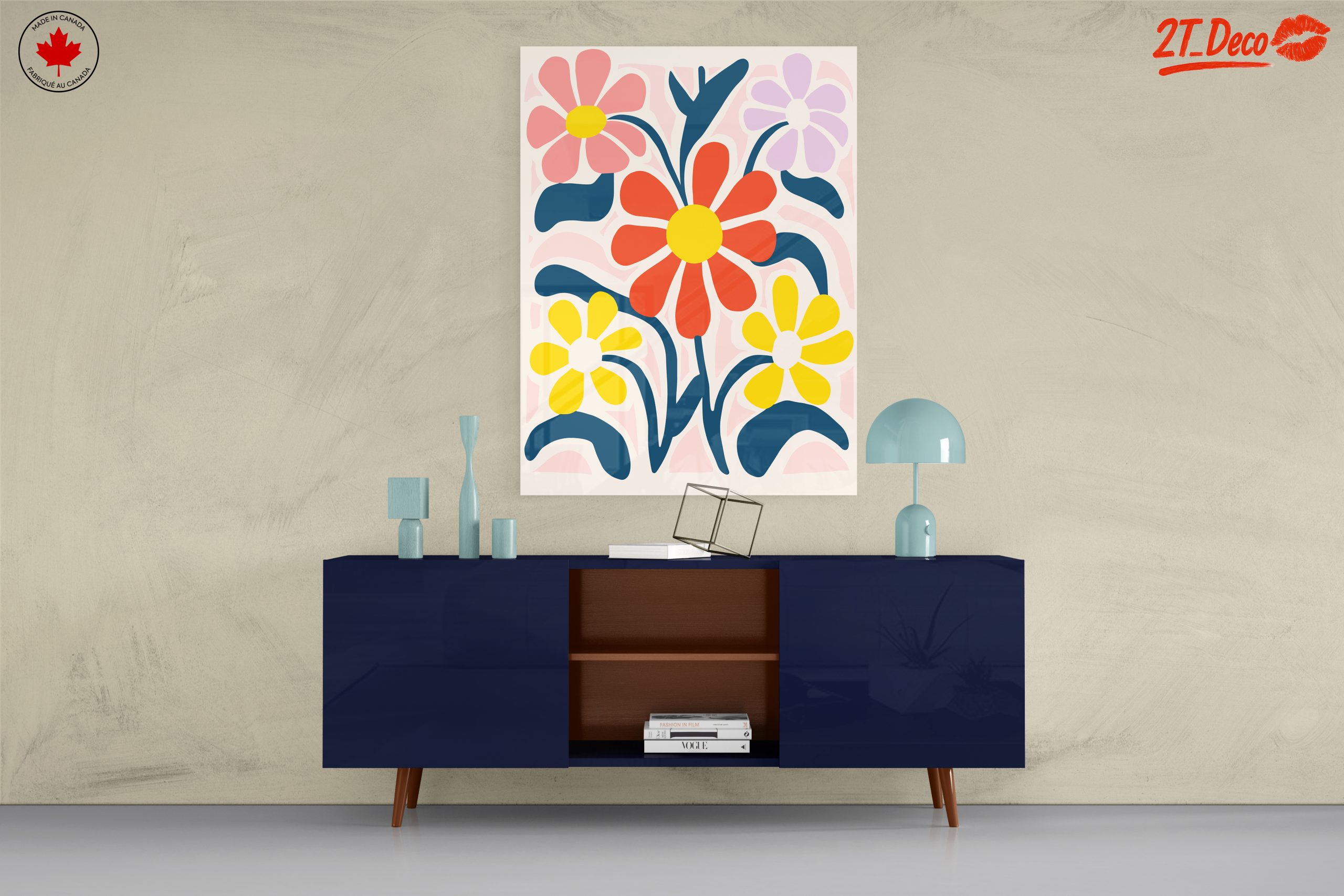 Colorful Botanical Abstract Floral Art - Image 8
