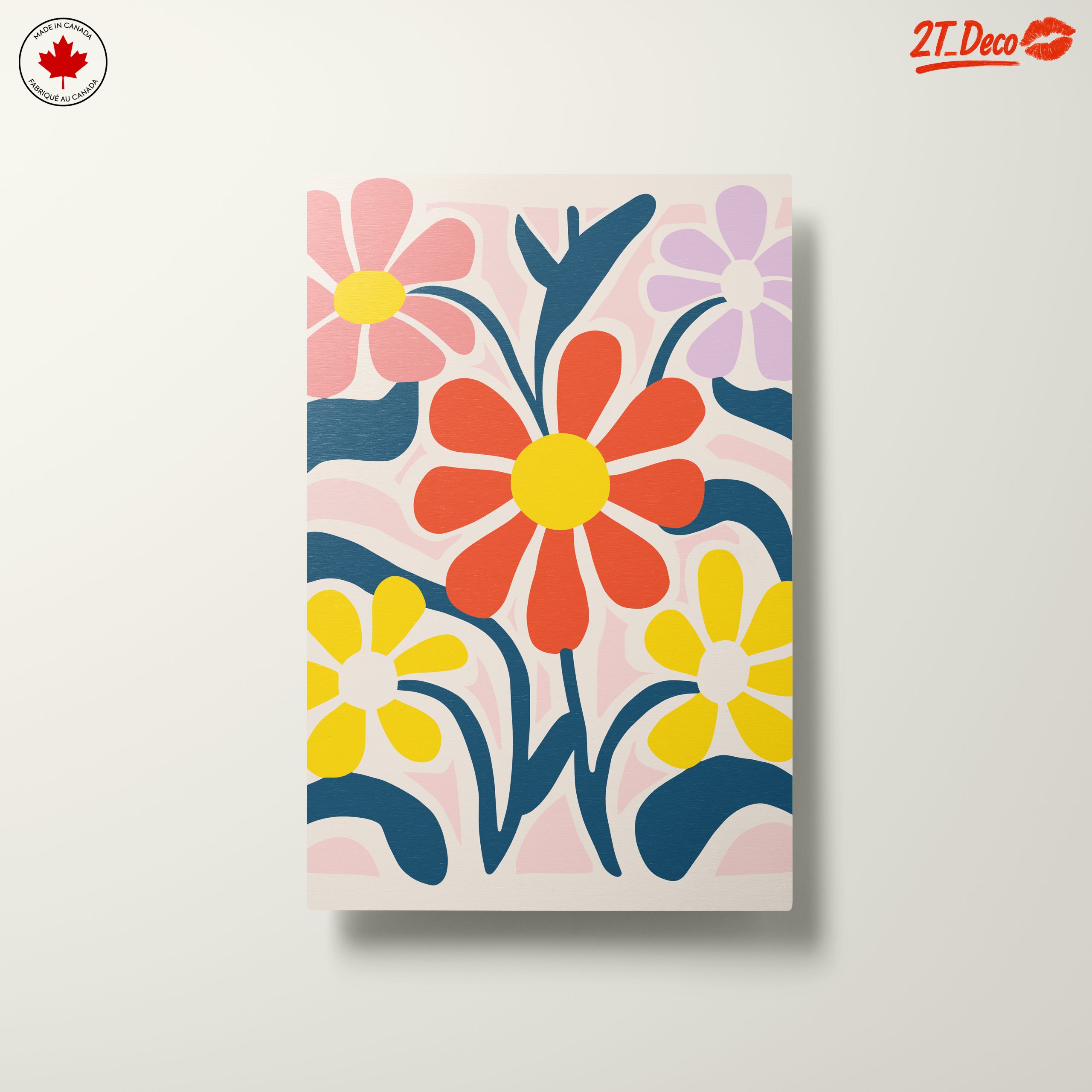 Colorful Botanical Abstract Floral Art - Image 10