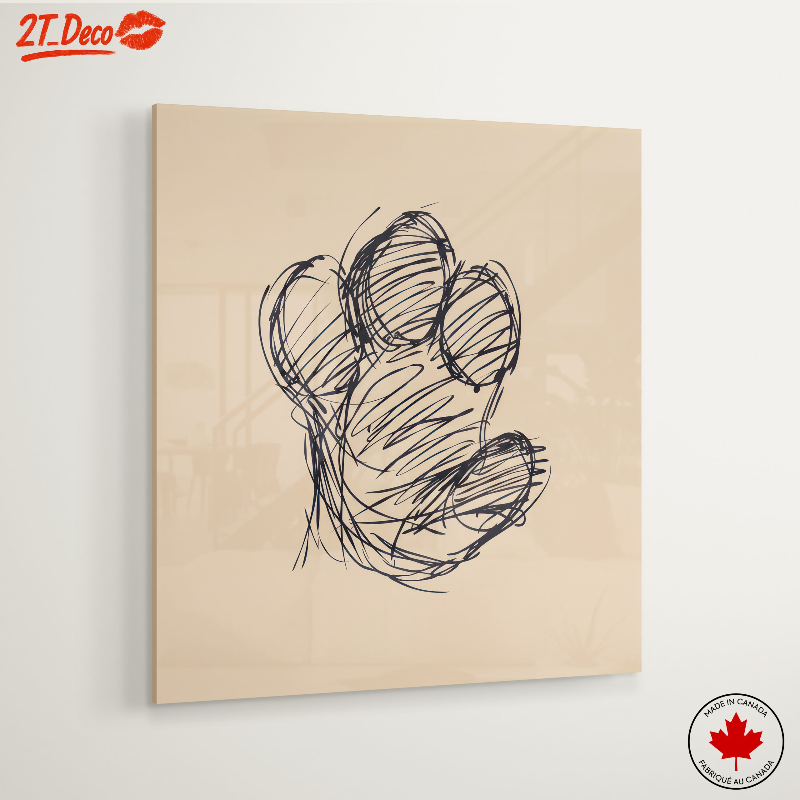 Stylized Paw Illustration for Modern Decor - Image 6