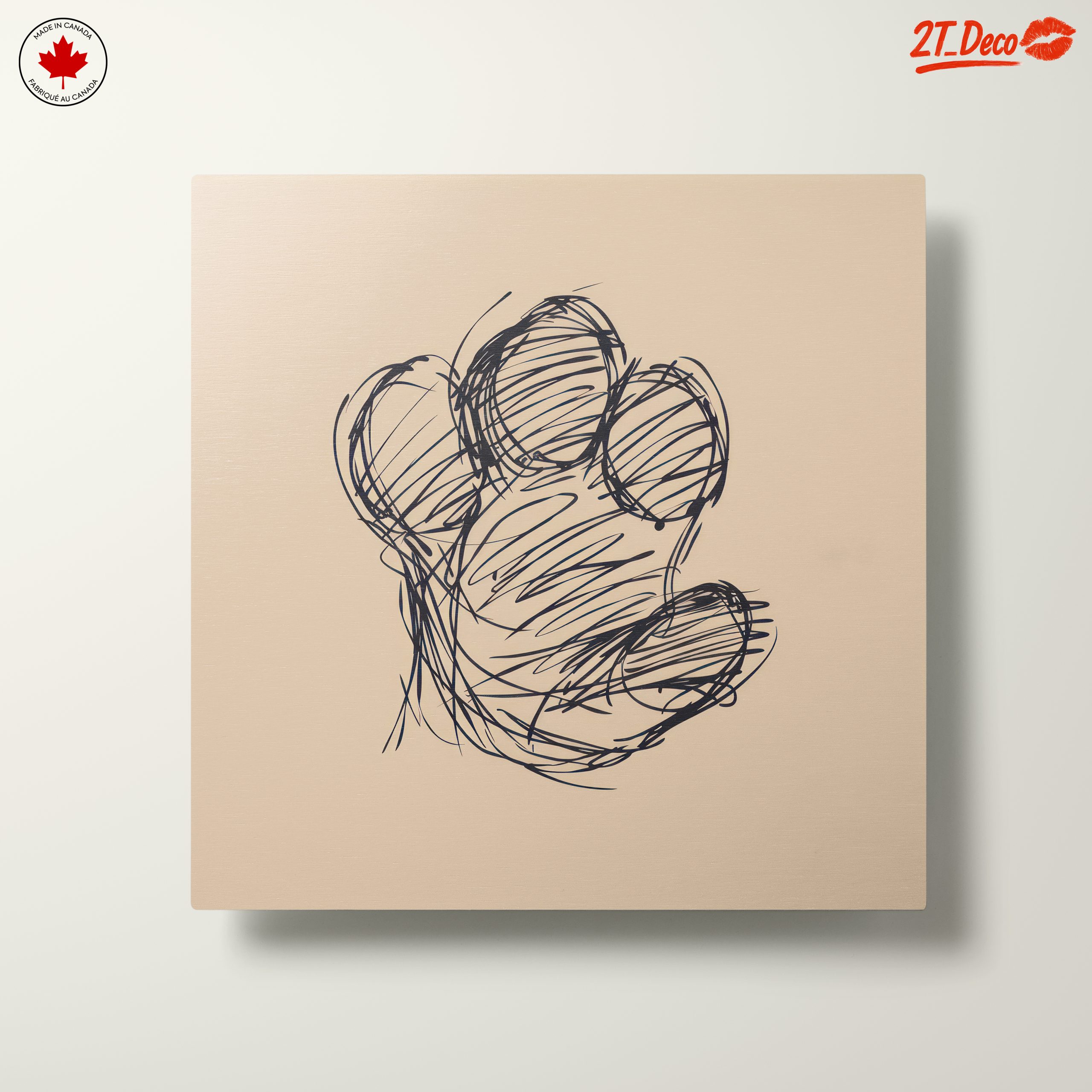 Stylized Paw Illustration for Modern Decor - Image 10