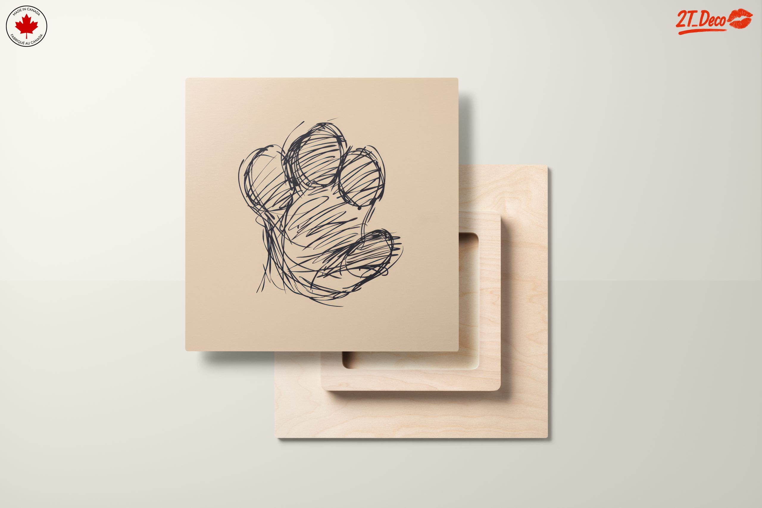 Stylized Paw Illustration for Modern Decor - Image 11