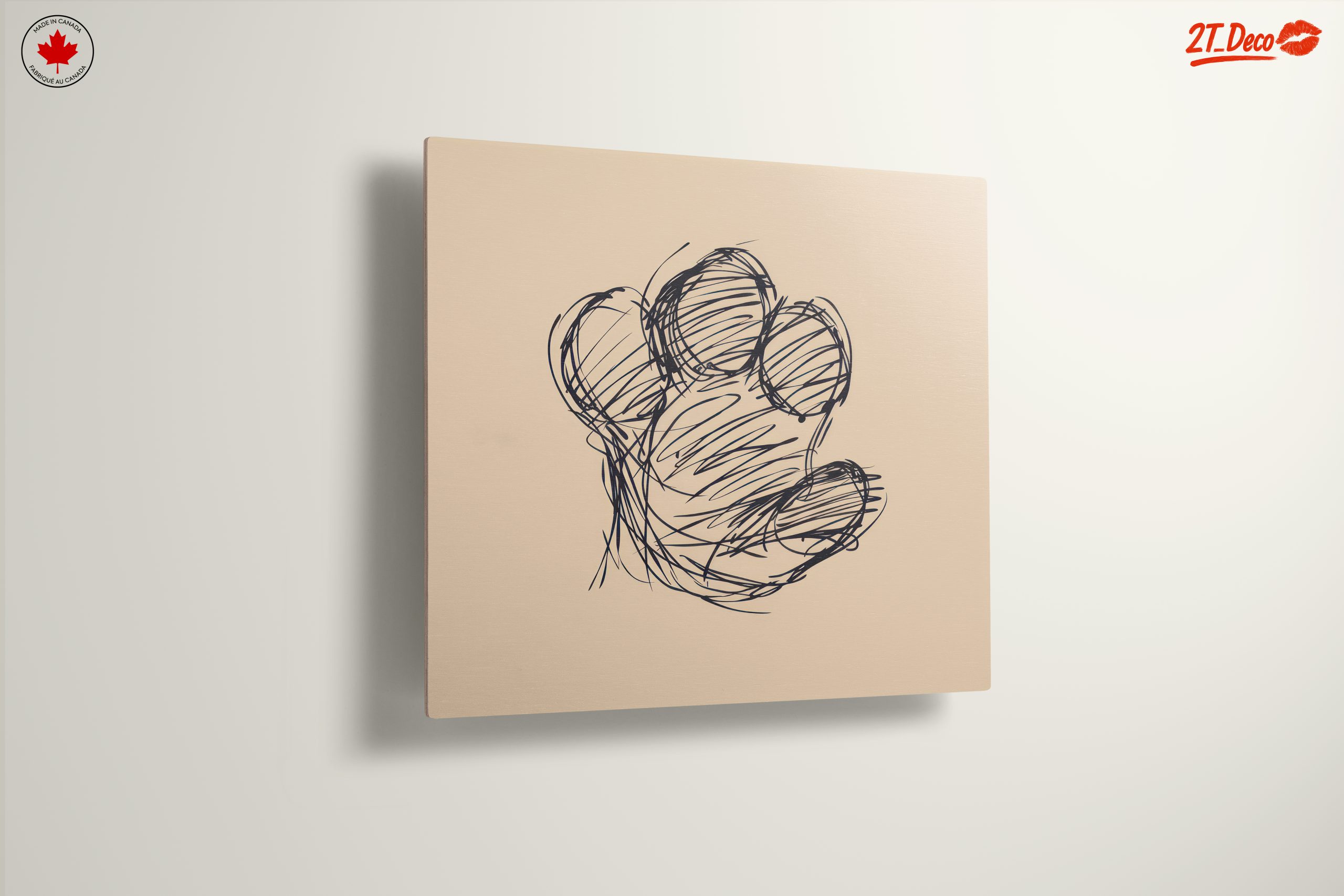 Stylized Paw Illustration for Modern Decor - Image 13