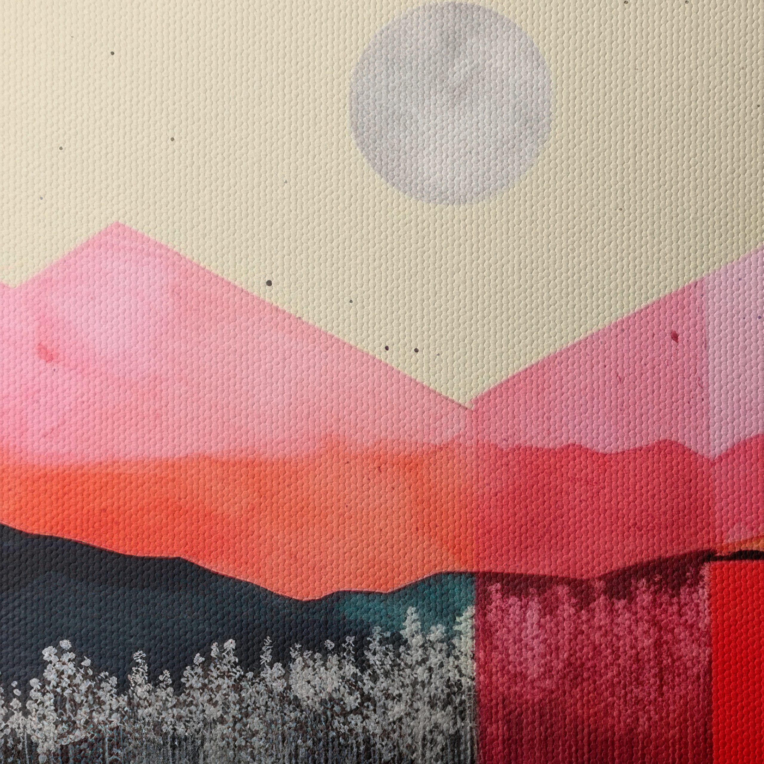 Vibrant Abstract Landscape with Moon - Image 4