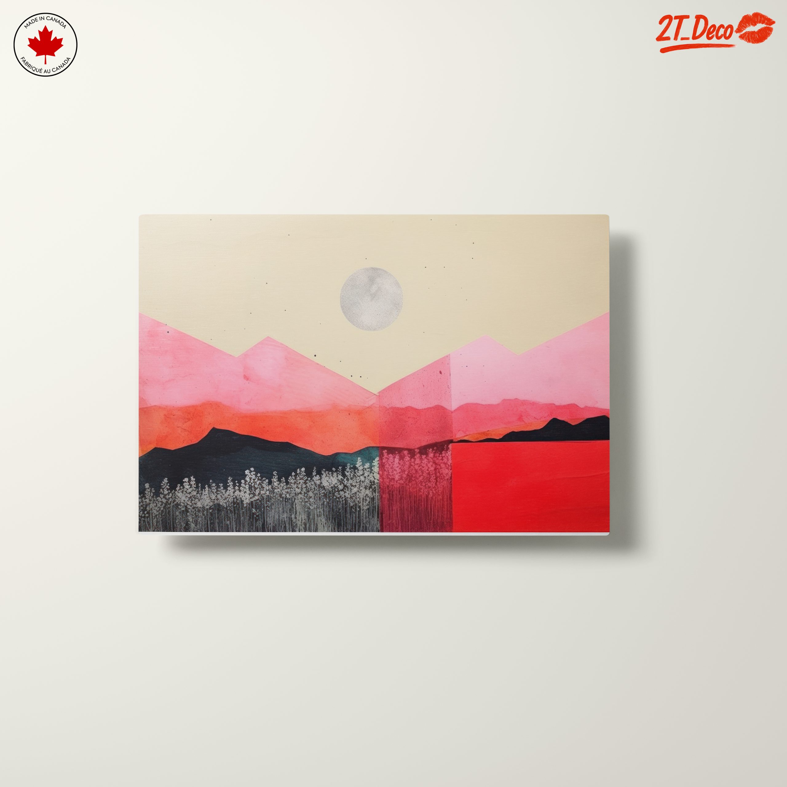 Vibrant Abstract Landscape with Moon - Image 10