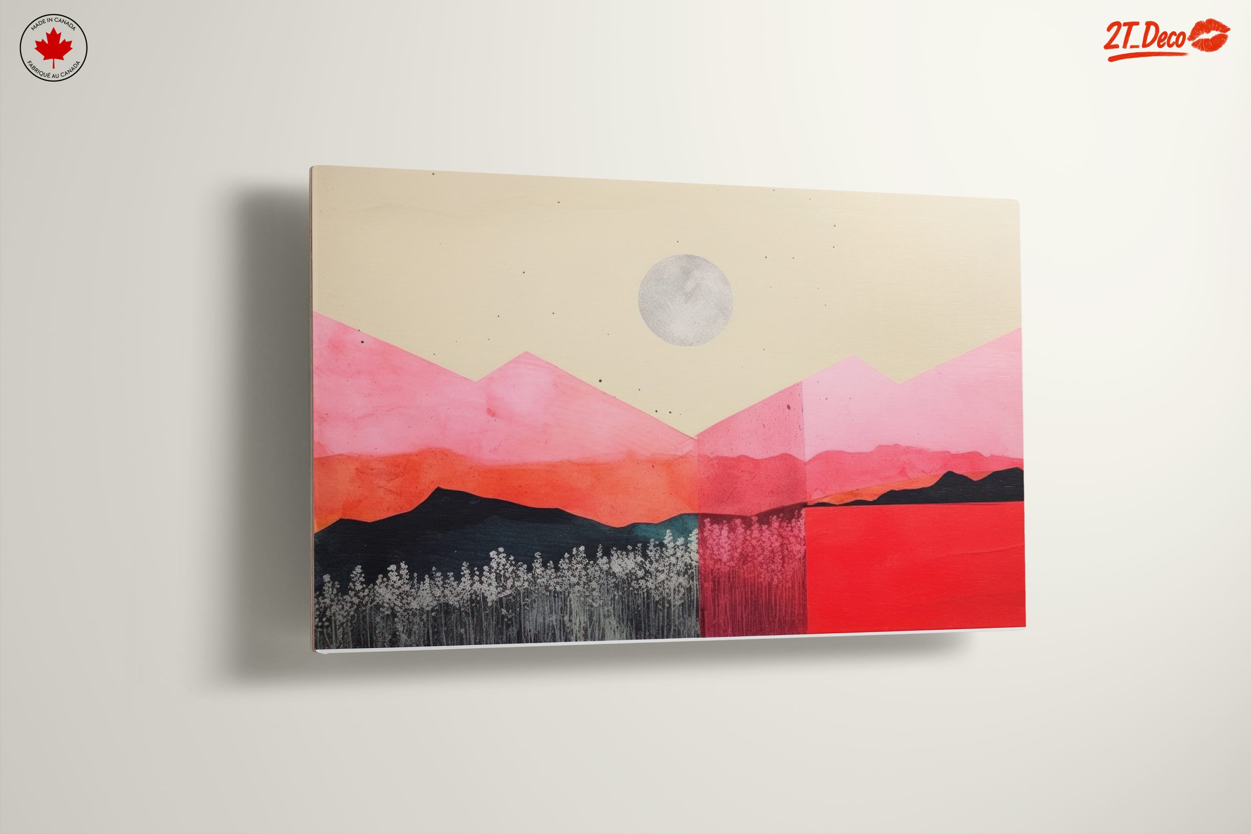 Vibrant Abstract Landscape with Moon - Image 13